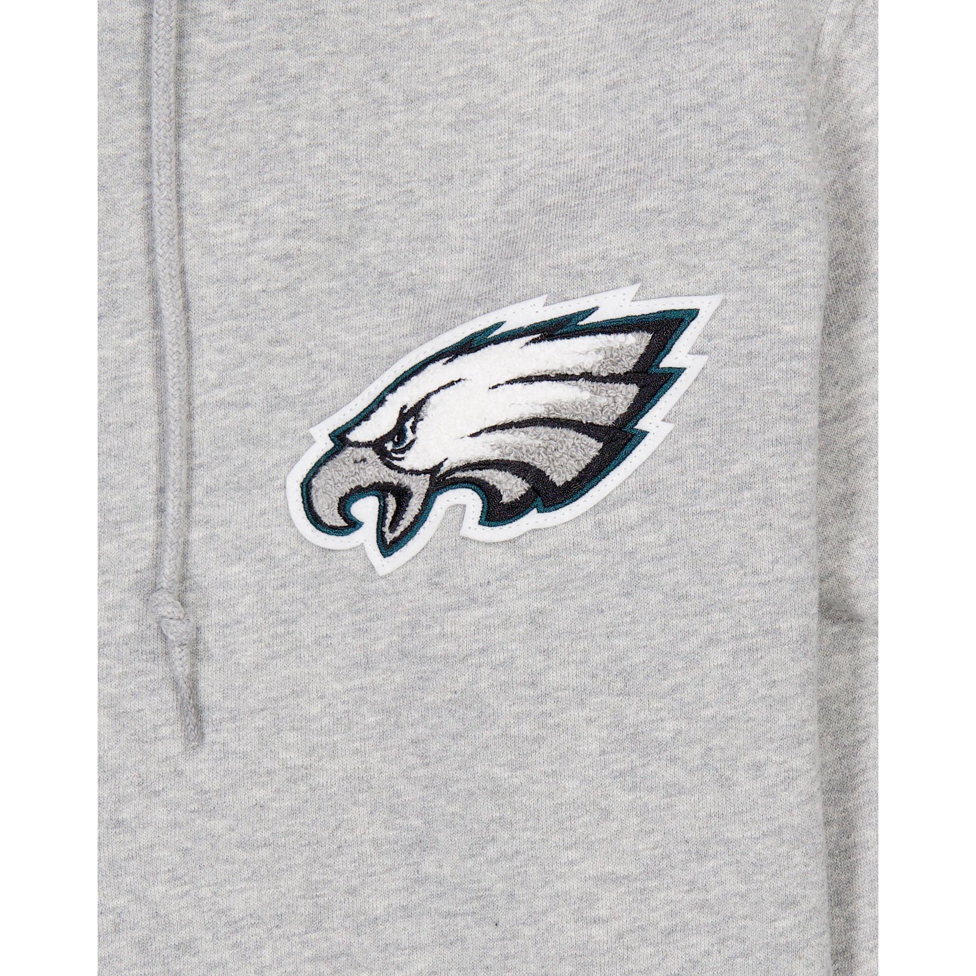 Philadelphia Eagles Gray Logo Select Full-Zip Hoodie Male Product Image