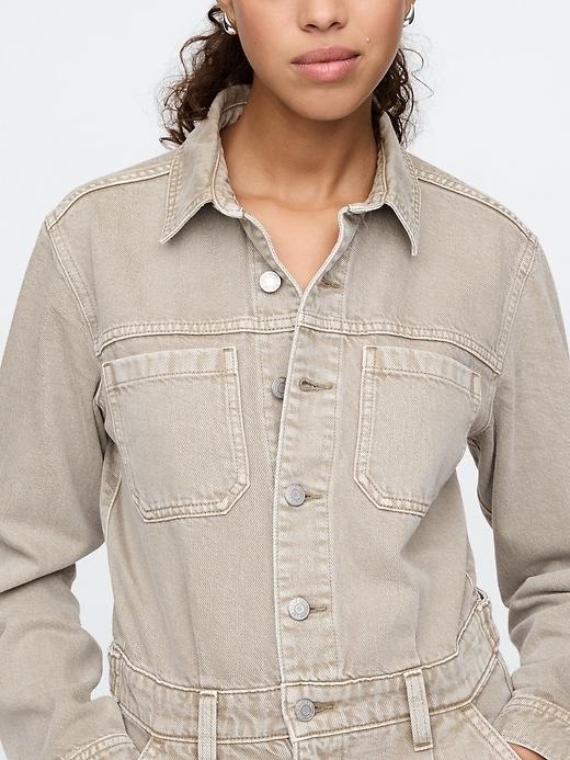 Denim Utility Jumpsuit Product Image