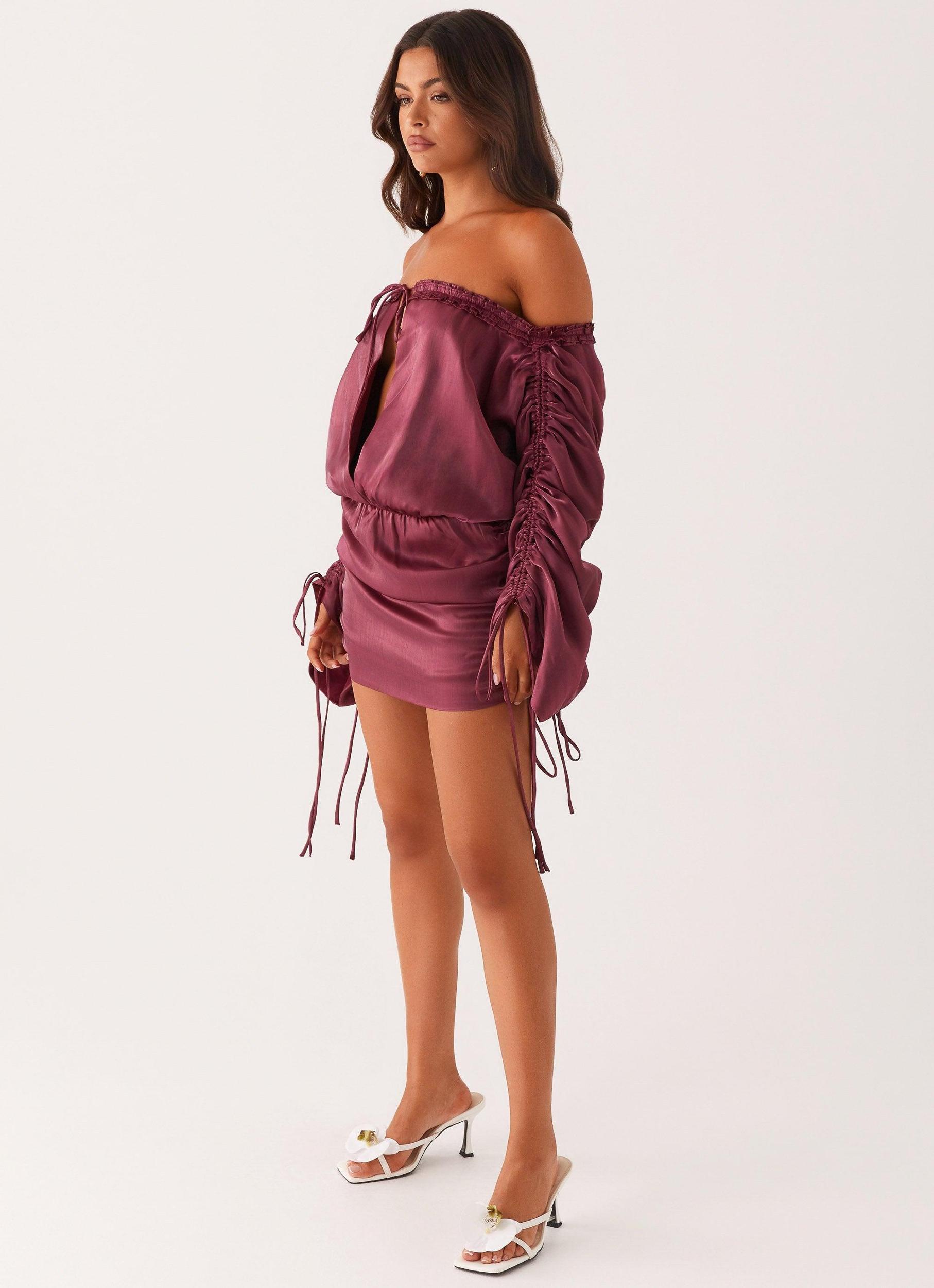 Reeve Mini Dress - Mulberry Product Image