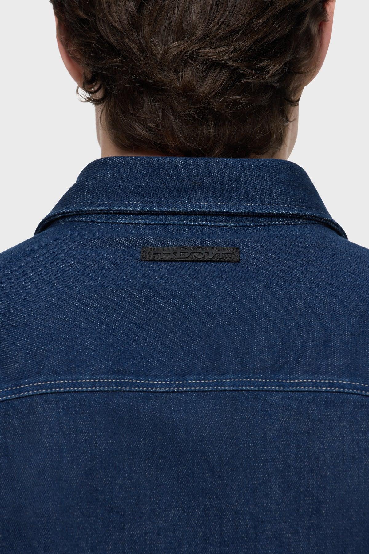 Long Sleeve Denim Shirt Male Product Image