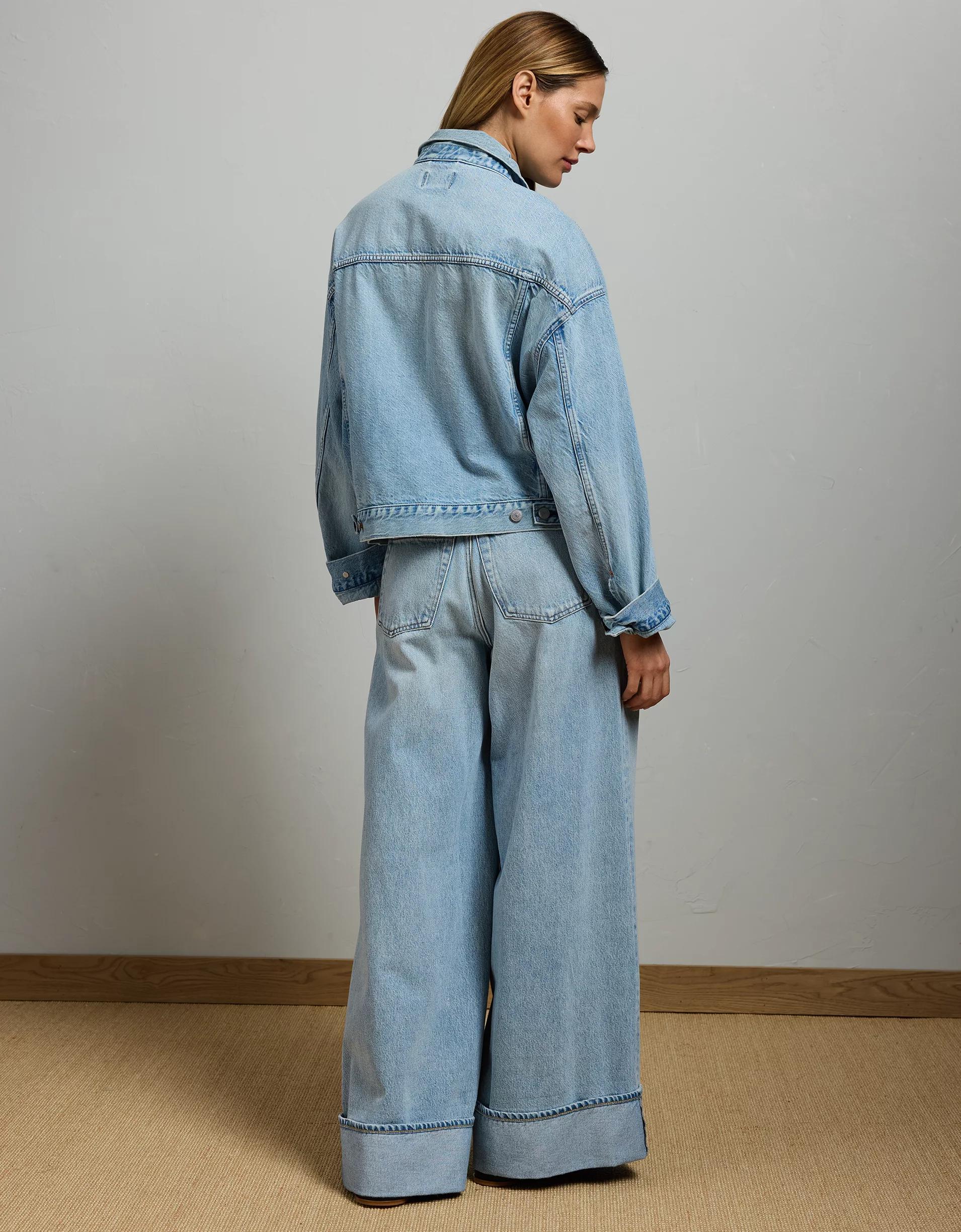 AE77 Premium Oversized Denim Jacket Product Image