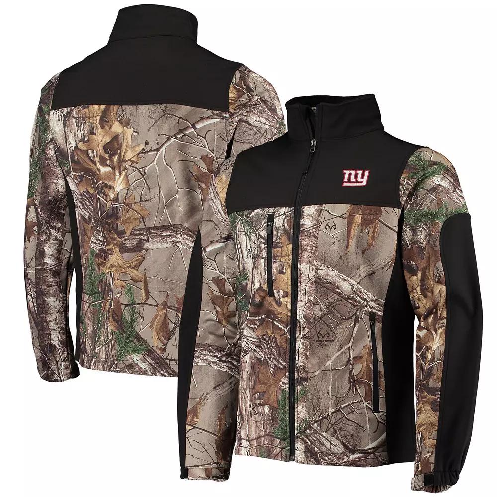 Men's Dunbrooke Realtree Camo/Black Carolina Panthers Circle Hunter Softshell Full-Zip Jacket,  Product Image