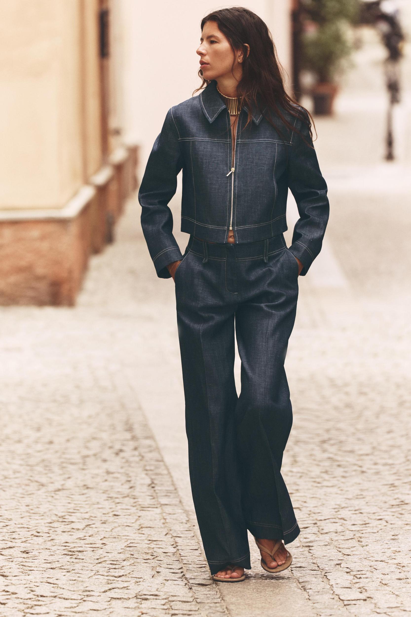 CONTRAST STITCHING PANTS Product Image