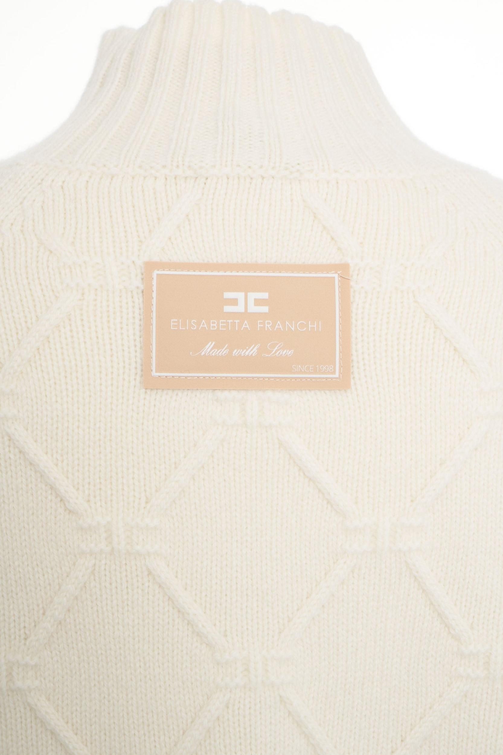 High neck wool sweater Product Image