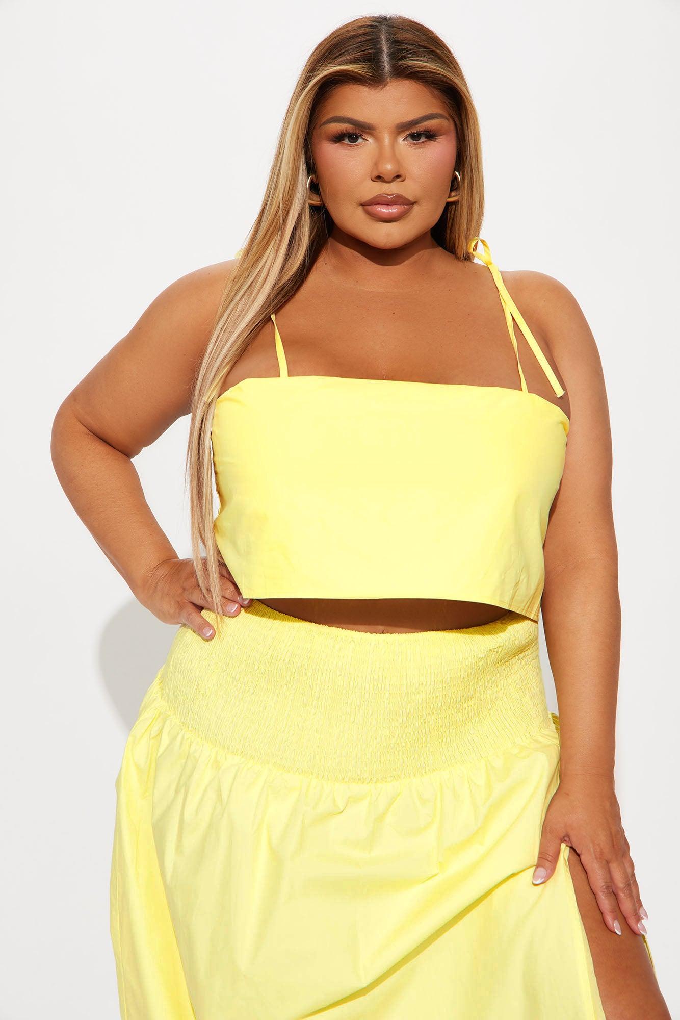 Feeling The Sunshine Skirt Set - Yellow Product Image
