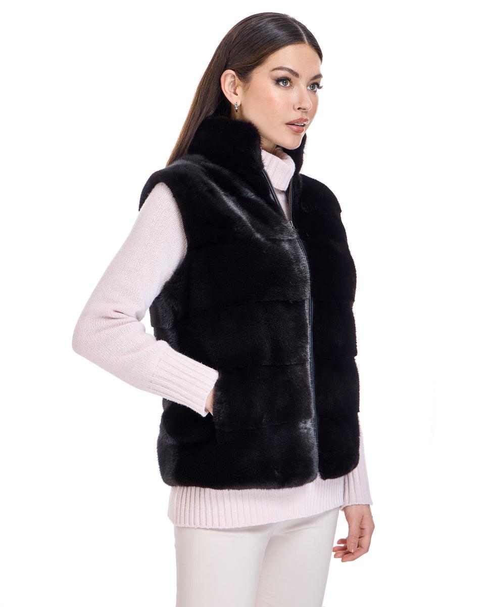 Horizontal Mink Vest Product Image