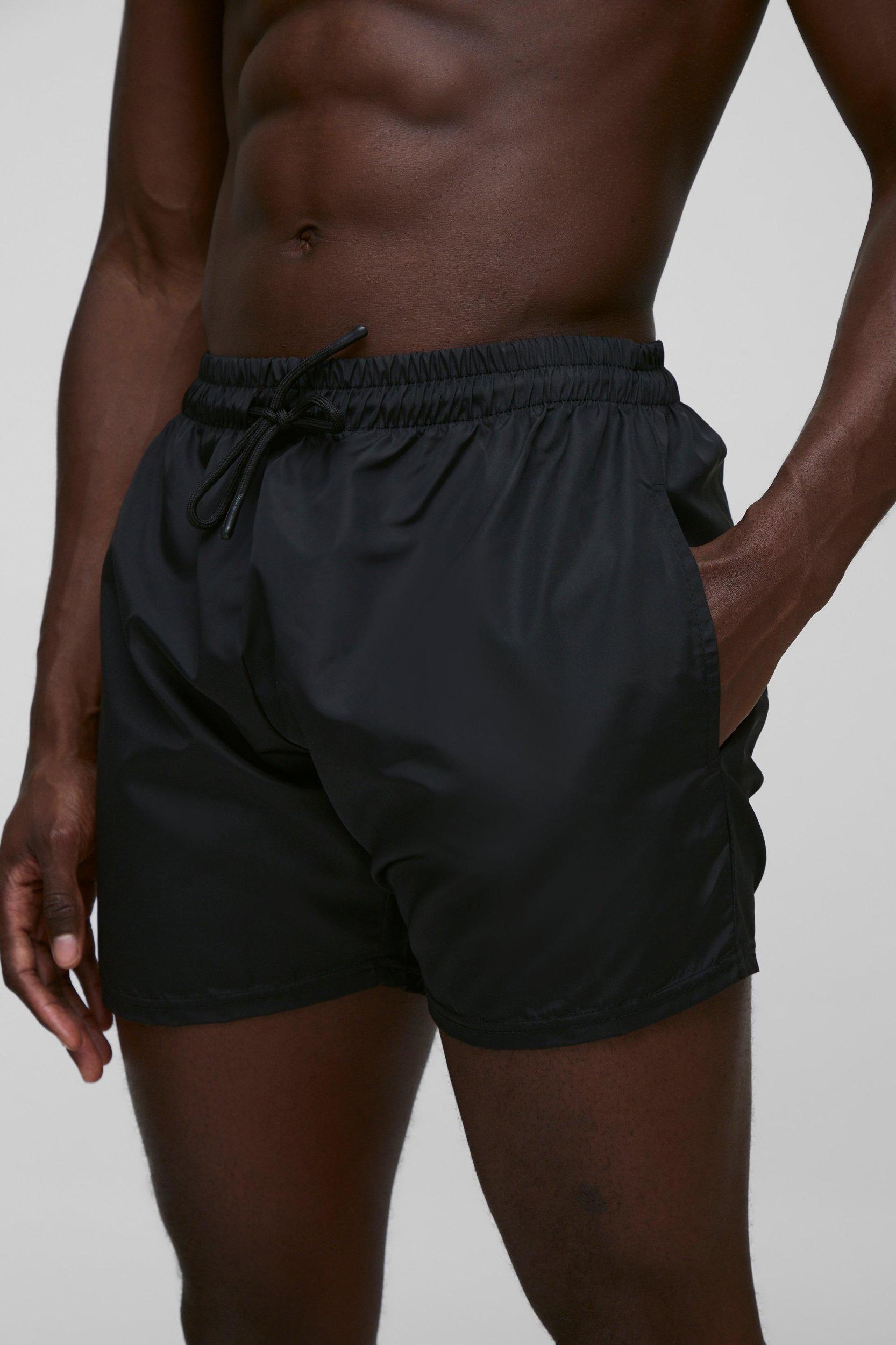 Elasticated Waist Relaxed Short Length Shell Shorts | boohooMAN USA Product Image