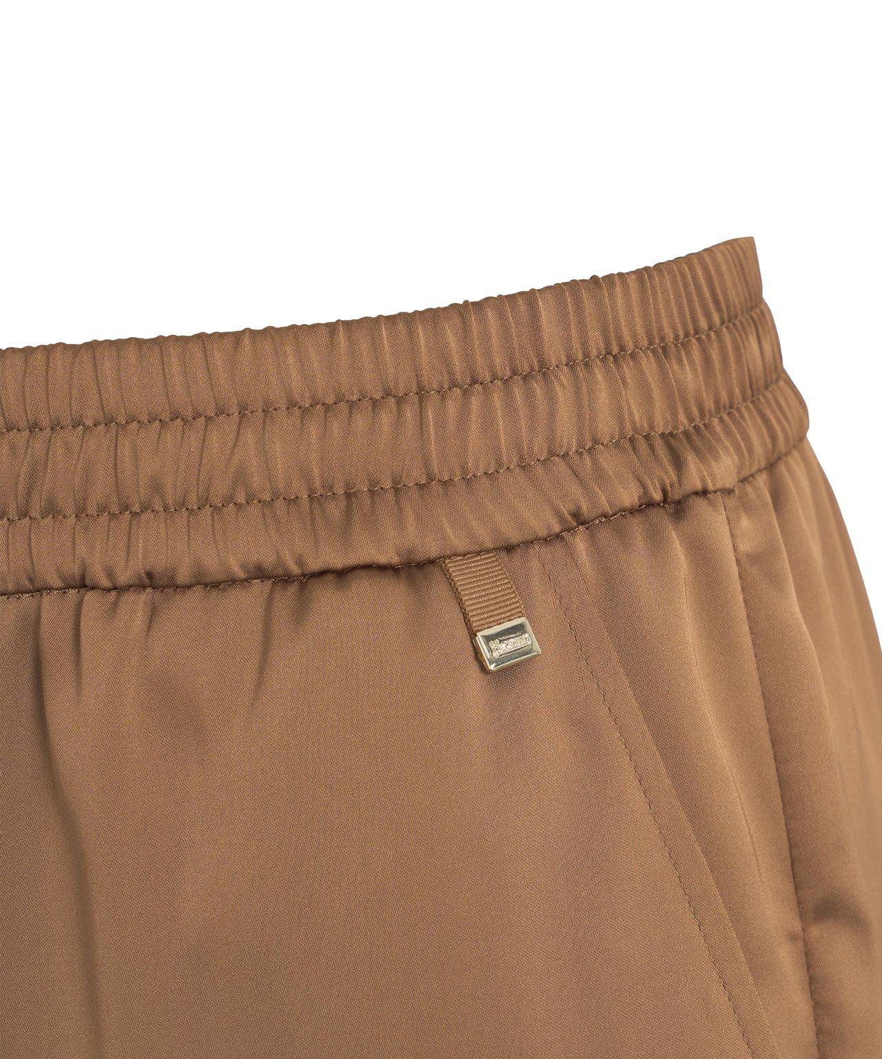 Wide leg pants with satin effect Product Image