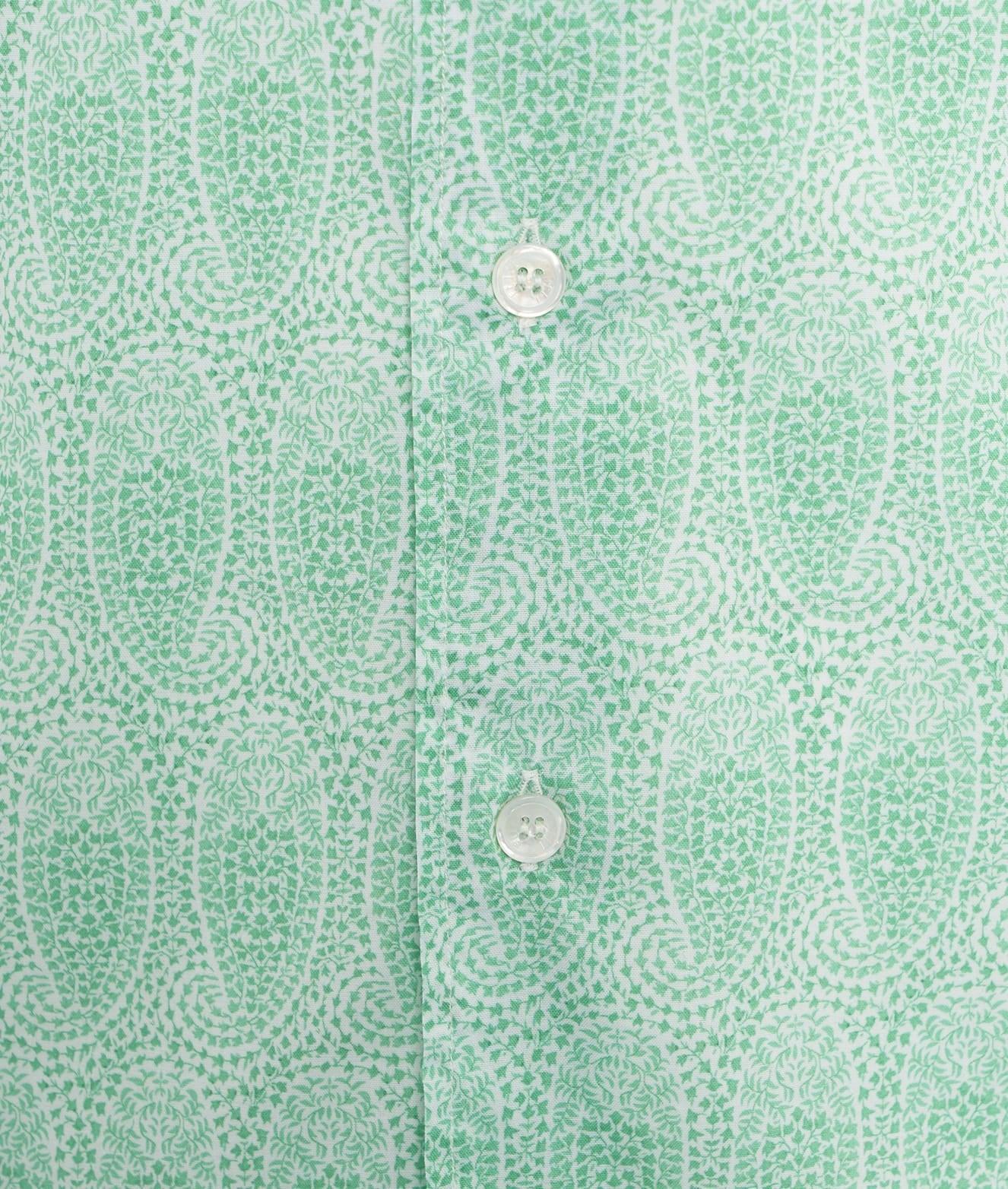 Fine cotton shirt with paisley pattern Product Image