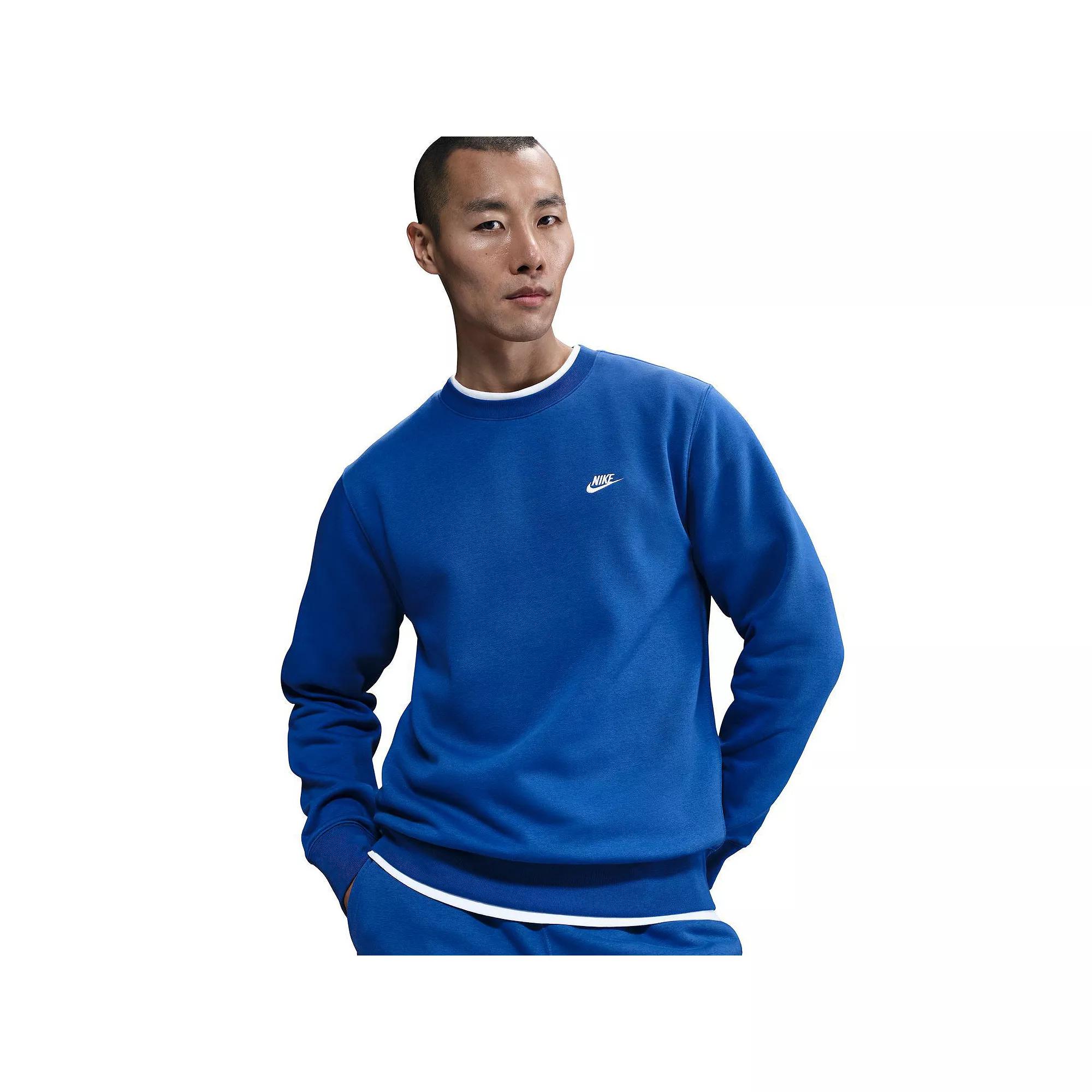 Big & Tall Nike Club Fleece Crewneck Sweatshirt, Men's,  Product Image