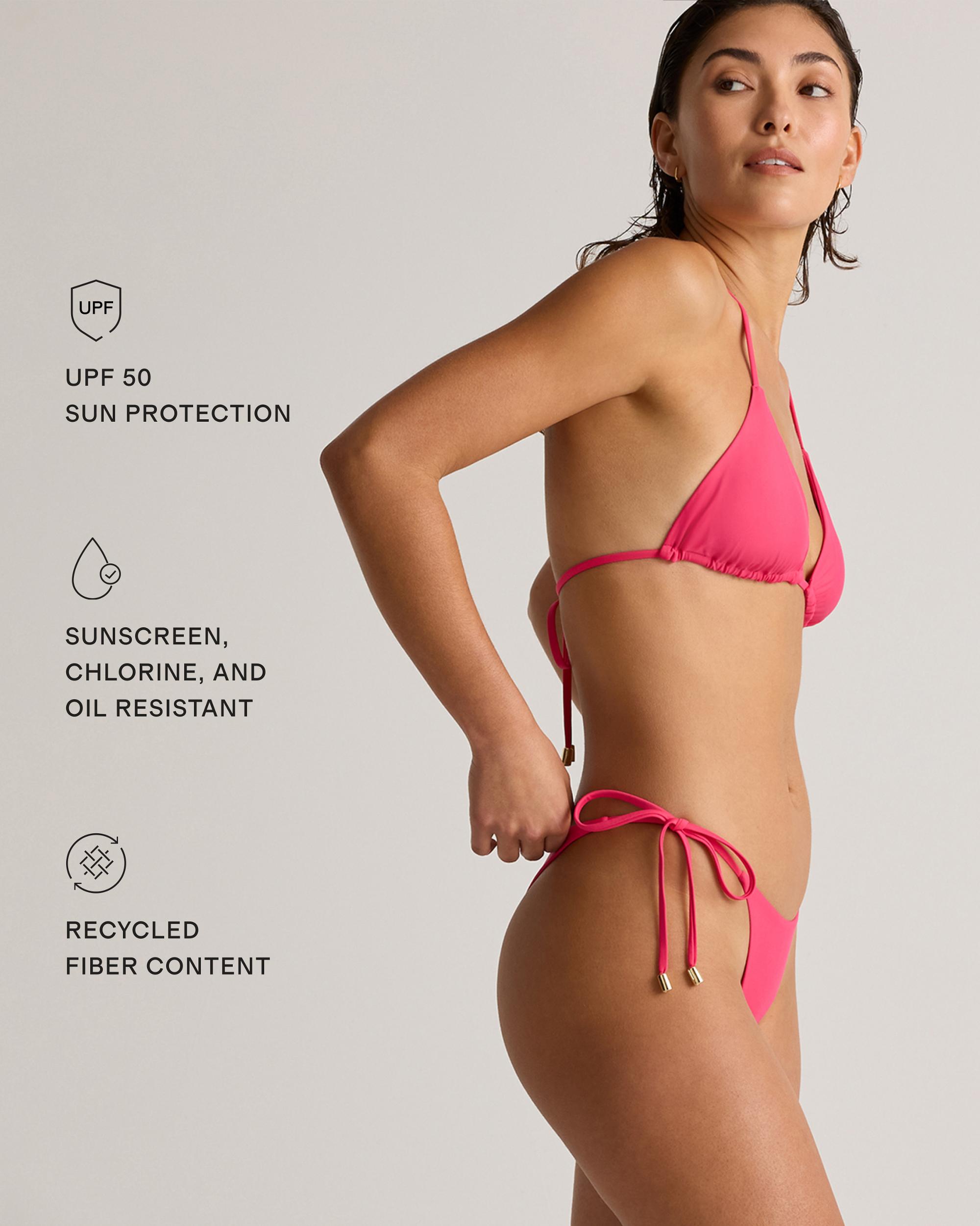 Quince | Women's Italian Adjustable Side-Tie Bikini Bottom 78% Recycled Polyamide, 22% Spandex Product Image