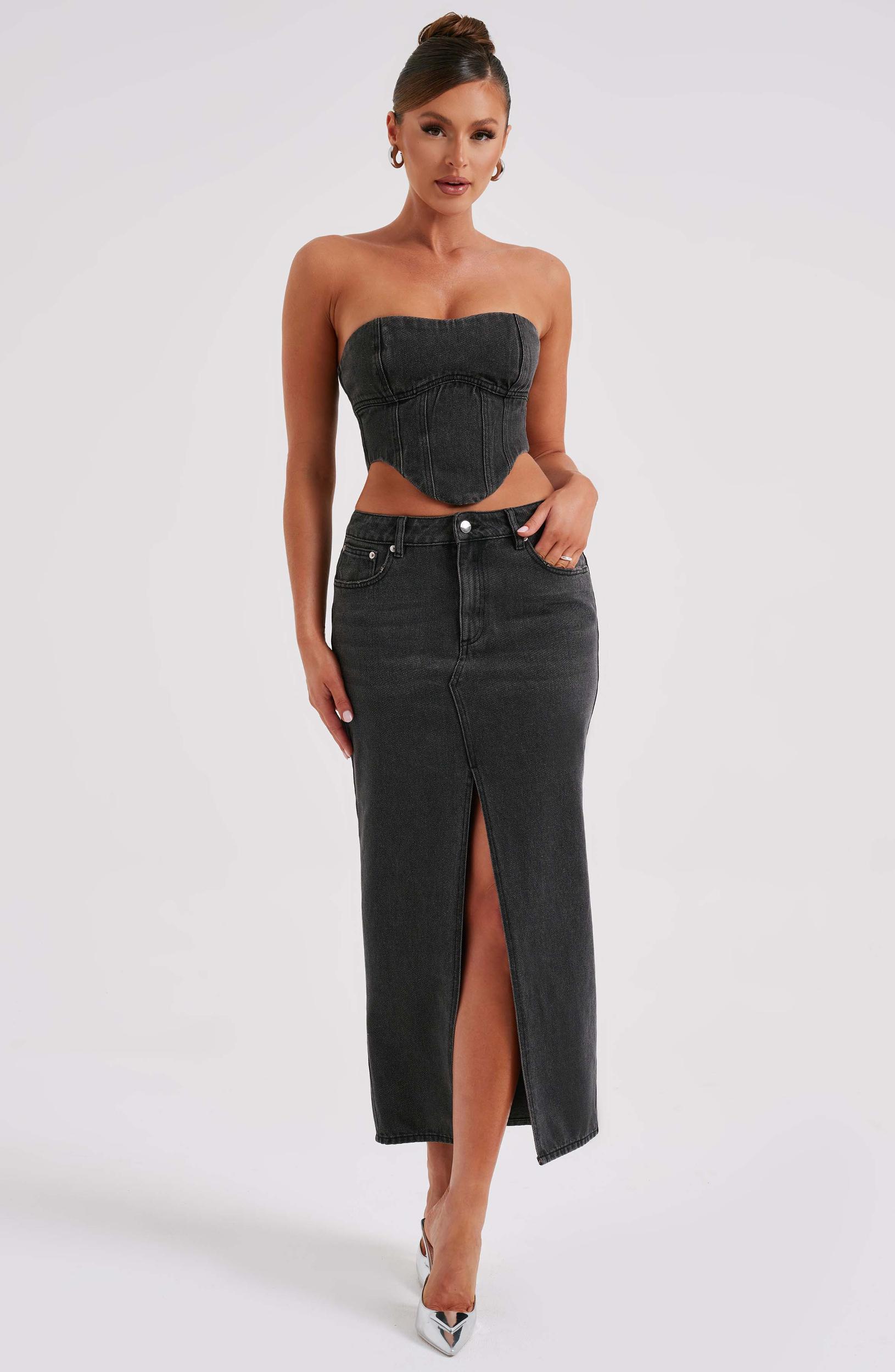 Flor Maxi Skirt - Black Product Image