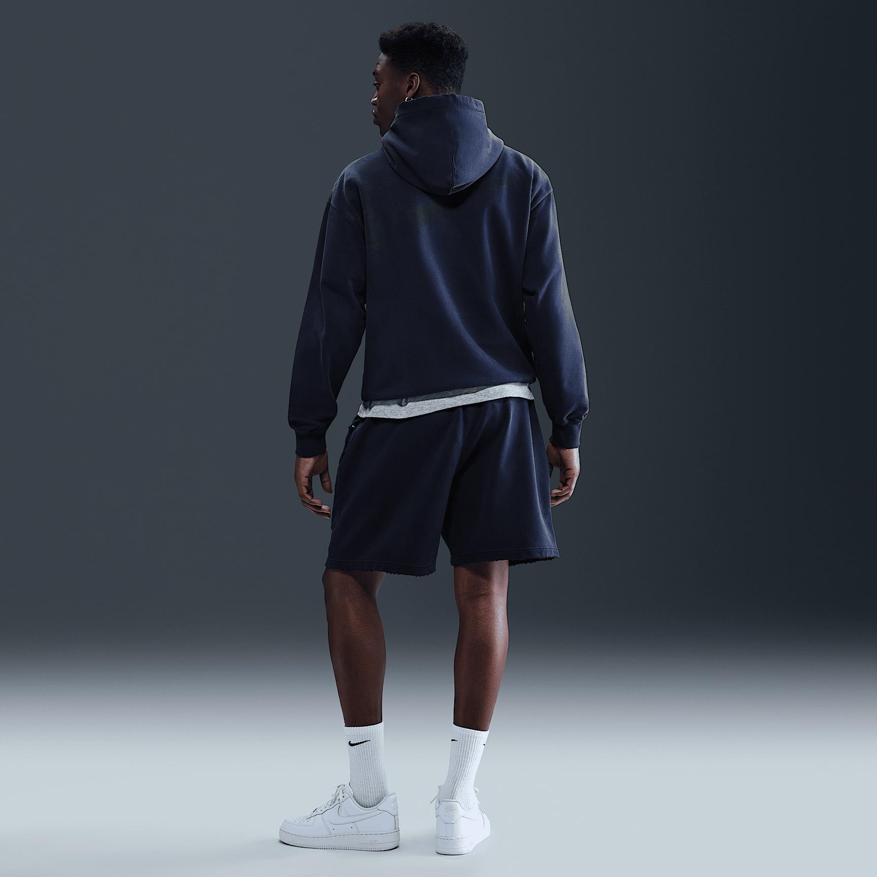 Nike Mens Solo Swoosh French Terry Pullover Hoodie | IB8749-451 Product Image