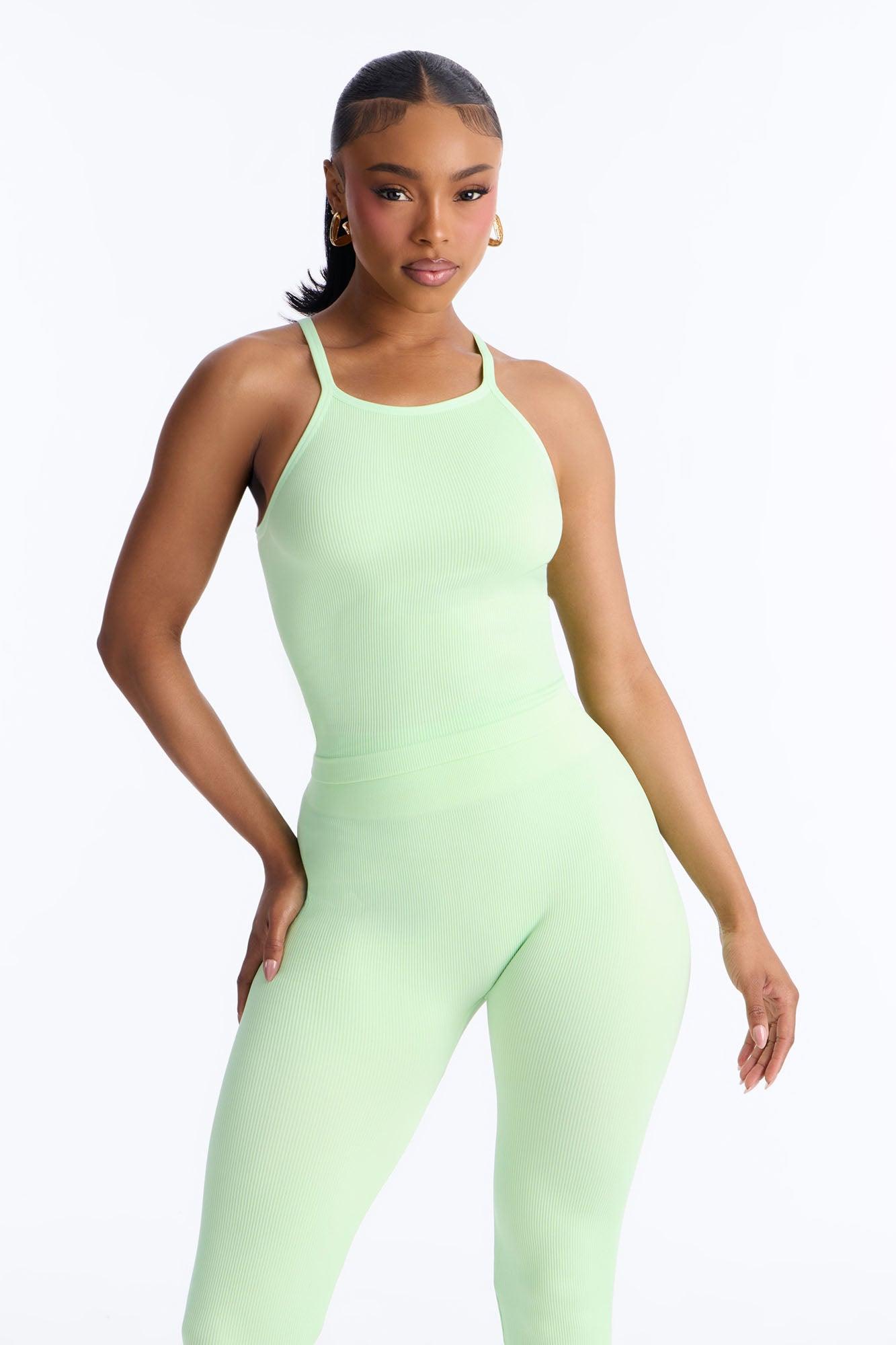 Empowered Performance Seamless Legging Set - Sage Female Product Image