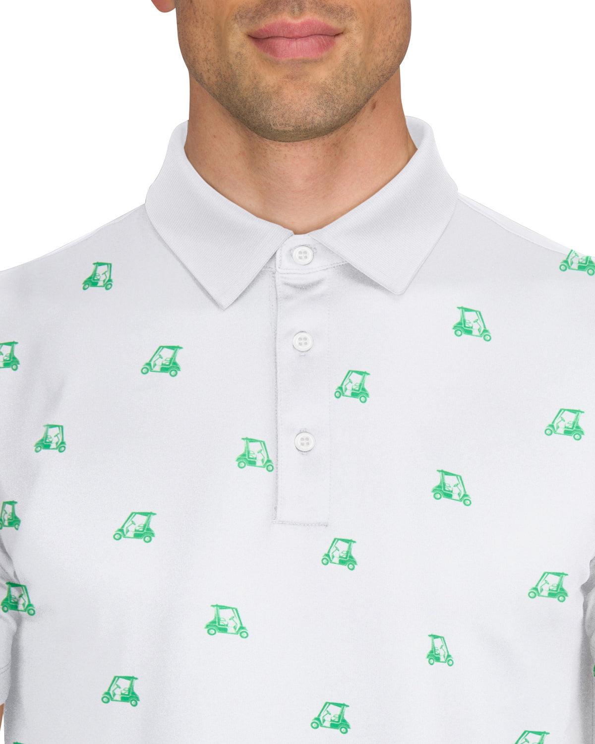Three Sixty Six Men’s Print Golf Polos Male Product Image