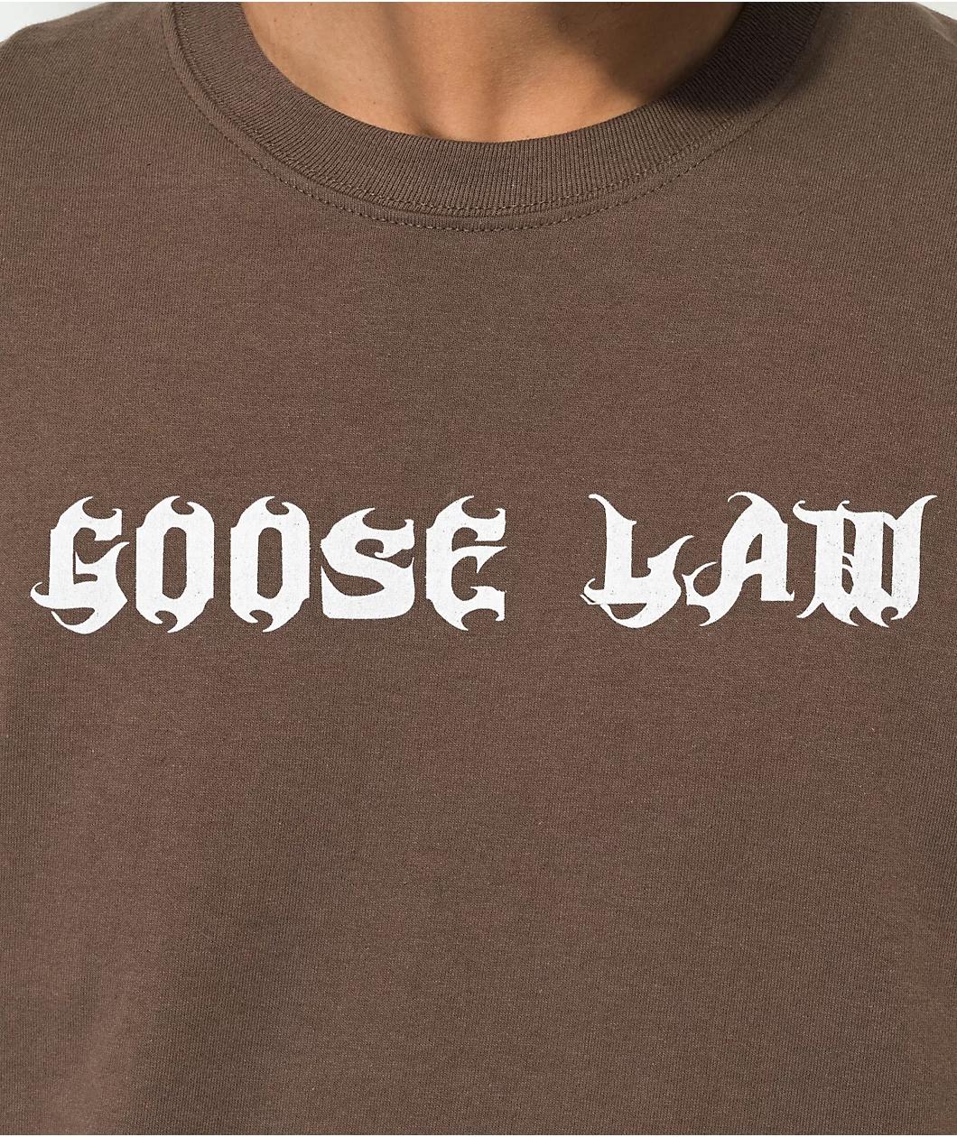 A.LAB Goose Law Brown T-Shirt Product Image