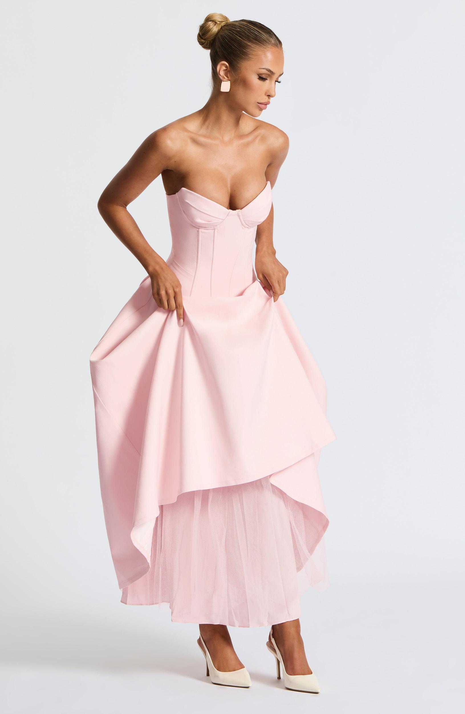 Salma Midi Dress - Blush Product Image