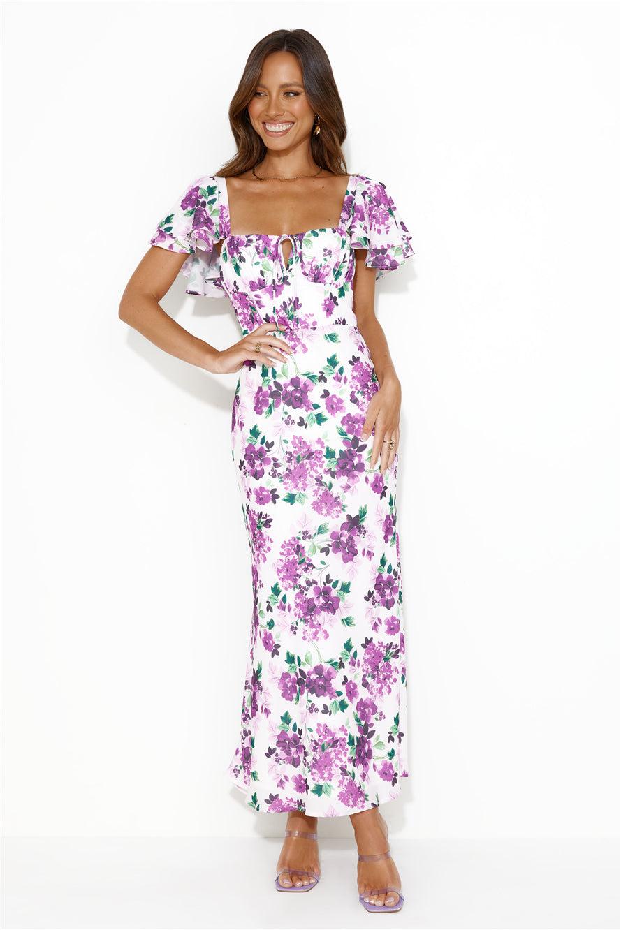 Great Things Maxi Dress Purple Product Image