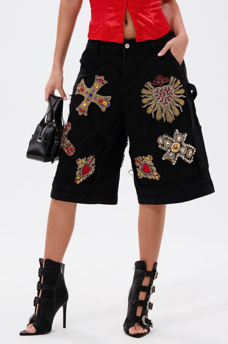 WILD AND FREE DENIM SHORTS Product Image