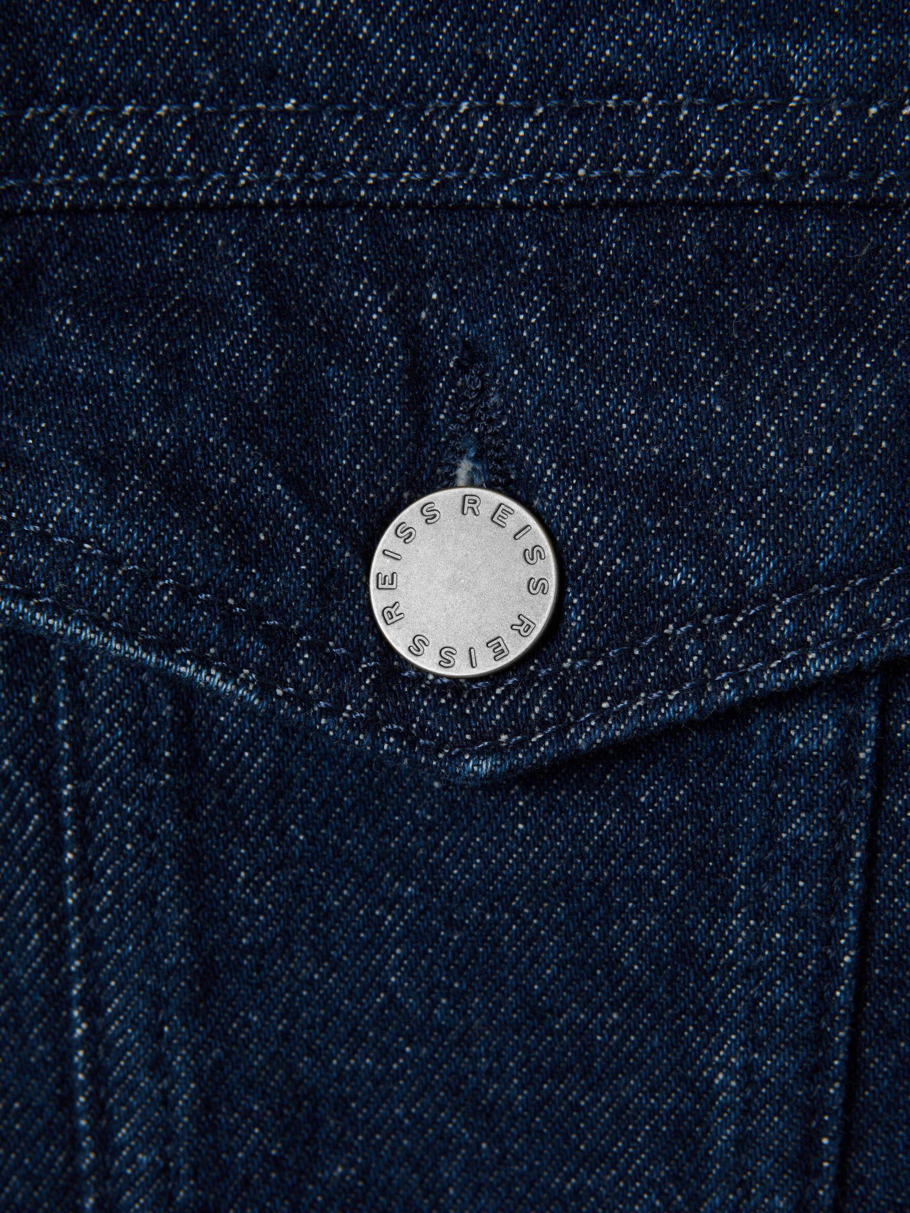 Relaxed Denim Jumpsuit in Indigo Product Image