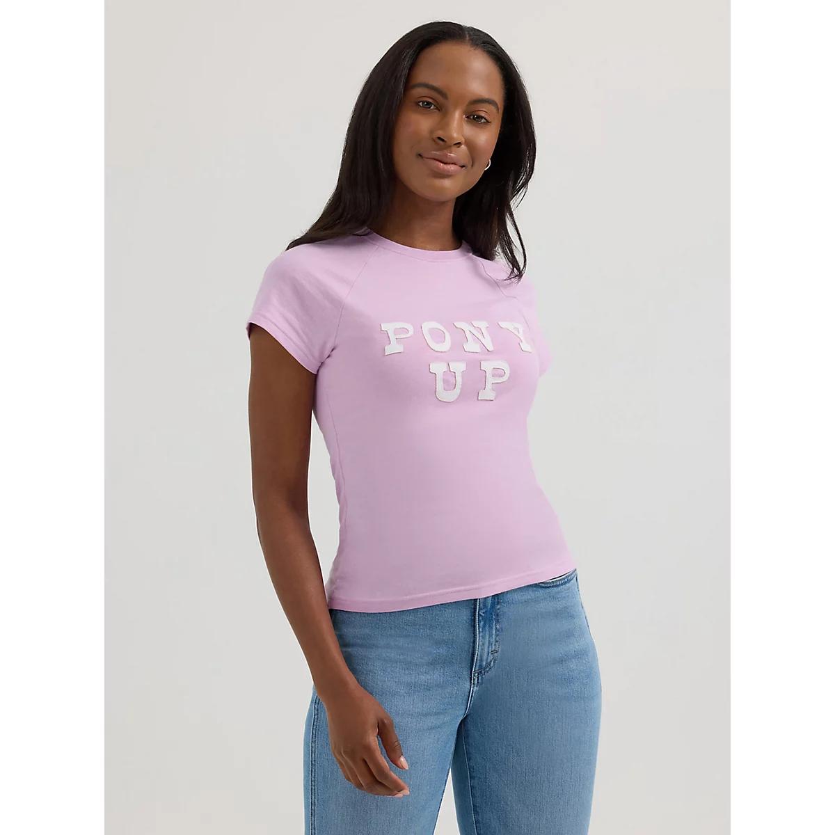 Women's Wrangler Shrunken Western Raglan Tee | Women's TOPS | Wrangler® Product Image