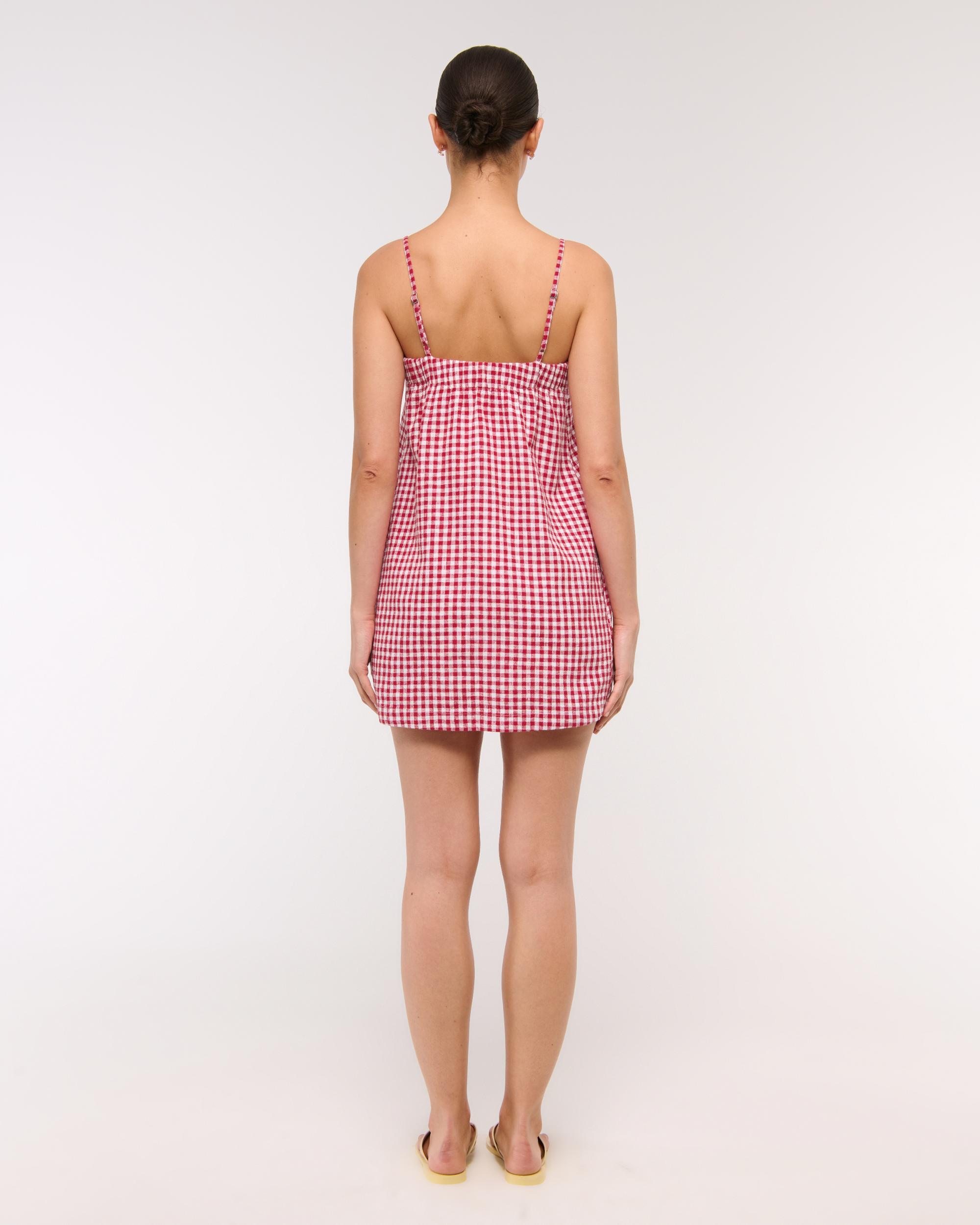 Linen-Blend Button Skort Product Image