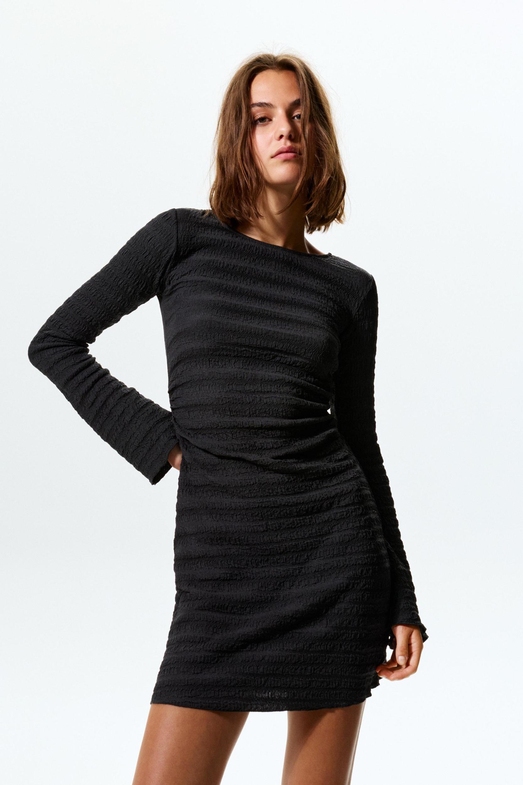 Long sleeve shift dress Product Image