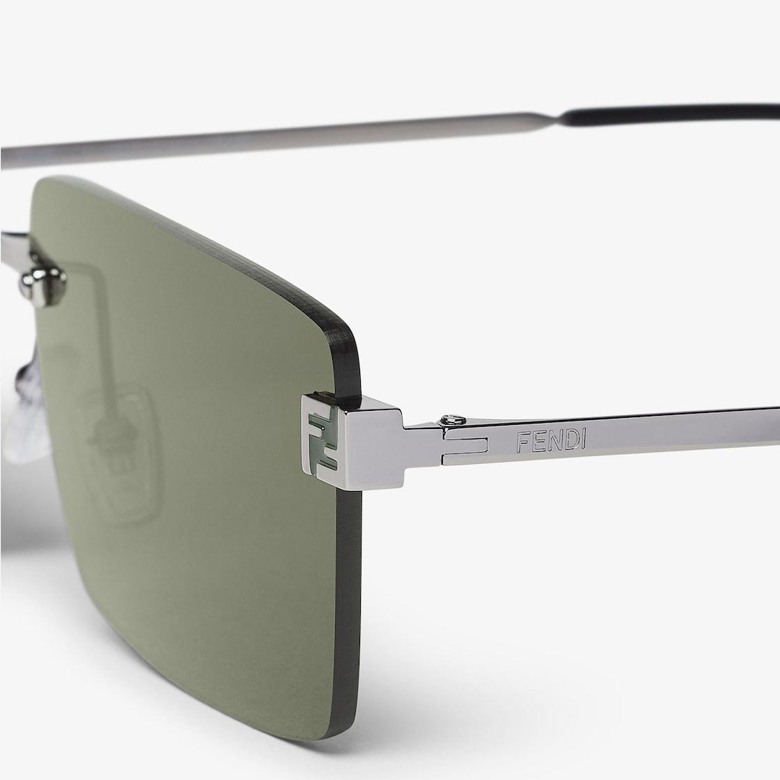 Fendi SkyRuthenium-colored metal sunglasses Product Image