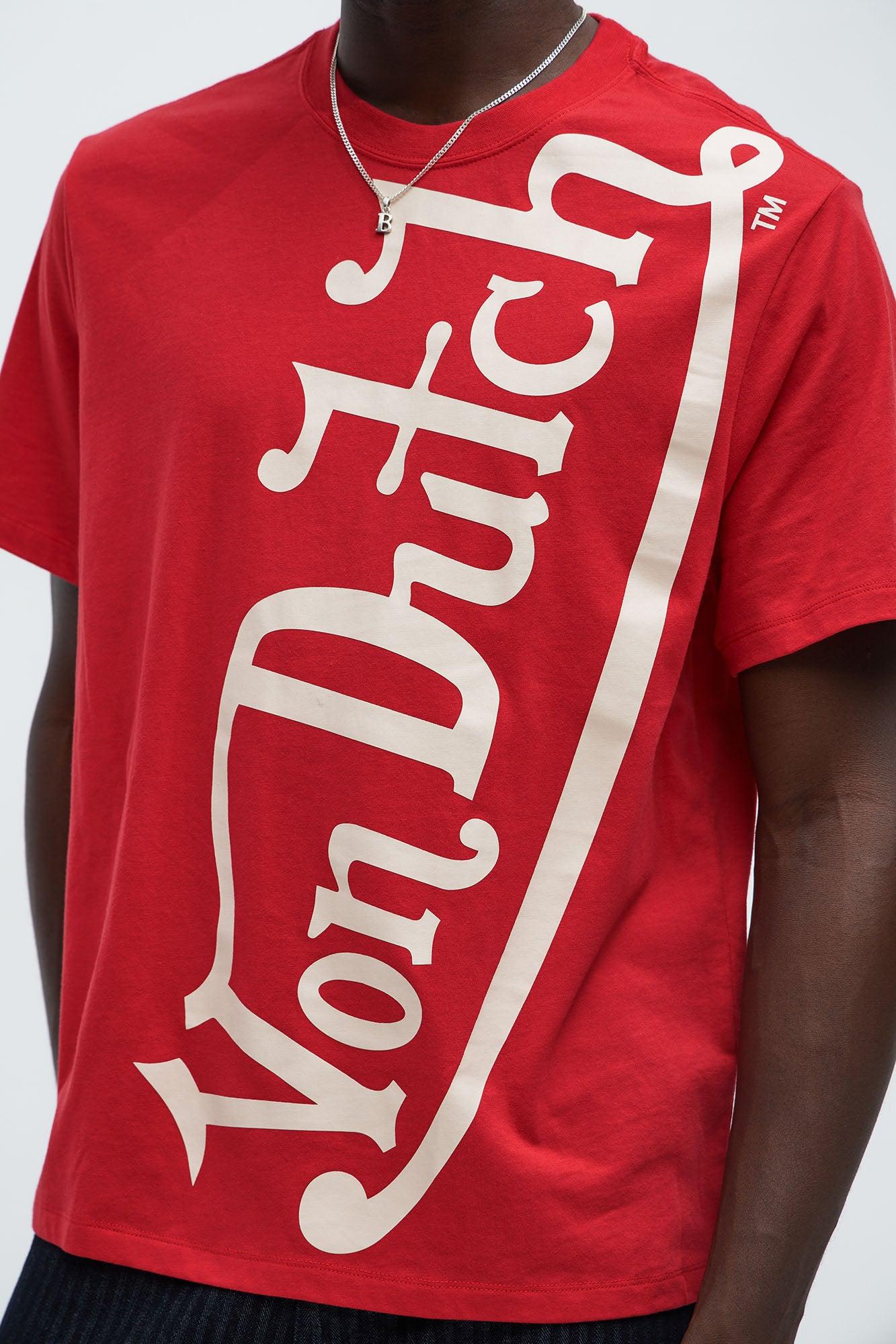 Von Dutch Blasted Short Sleeve Tee - Red Product Image