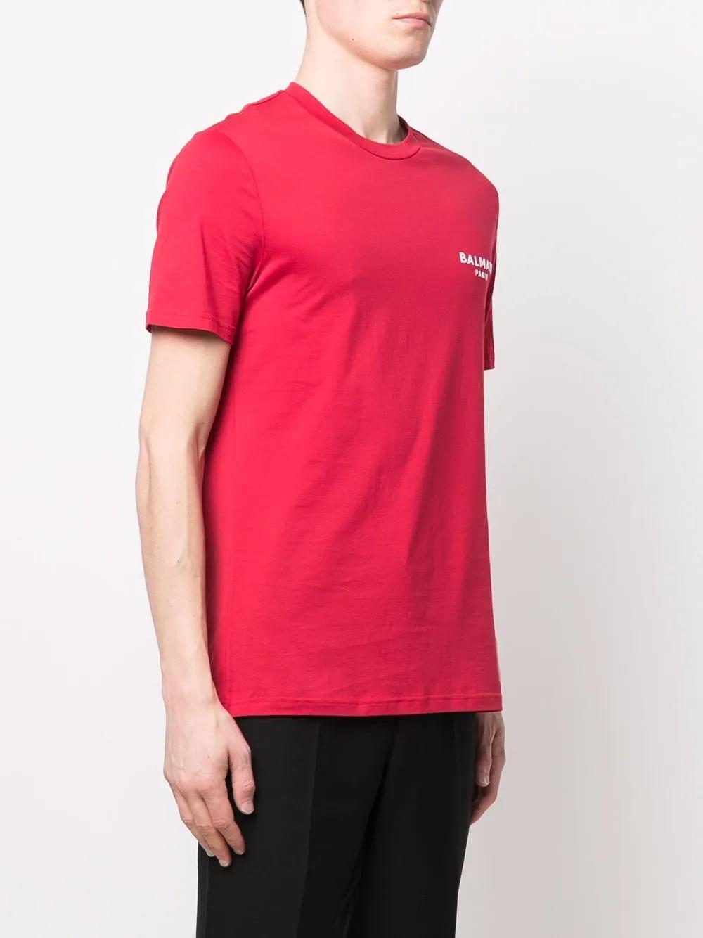 logo-embroidered cotton T-shirt Product Image