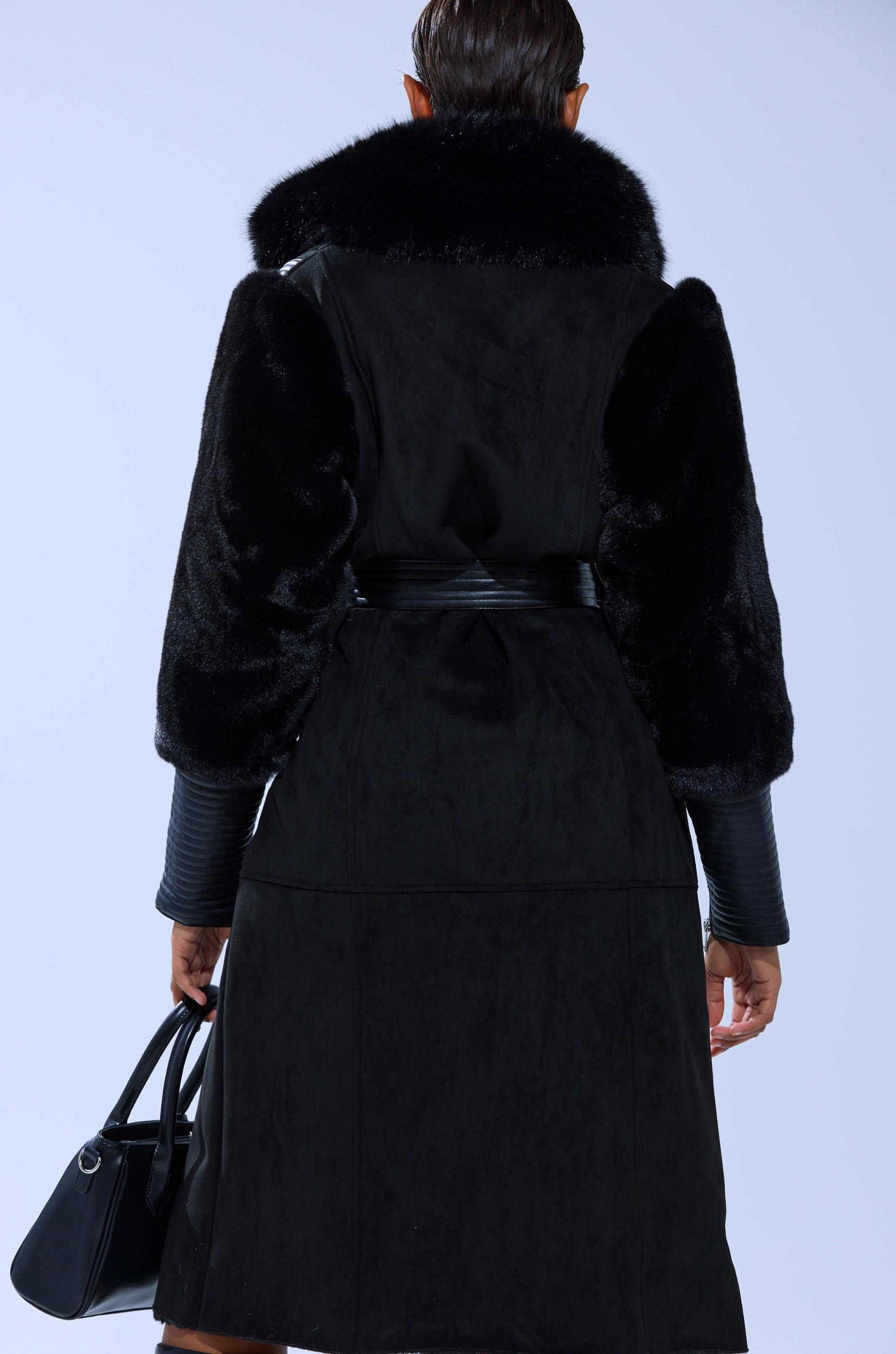 GOODIE MIXED MEDIA COAT Product Image