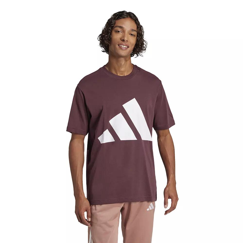 Men's adidas Essentials Big Logo Sportswear T-Shirt, Size: XXL, Aurora Red Product Image