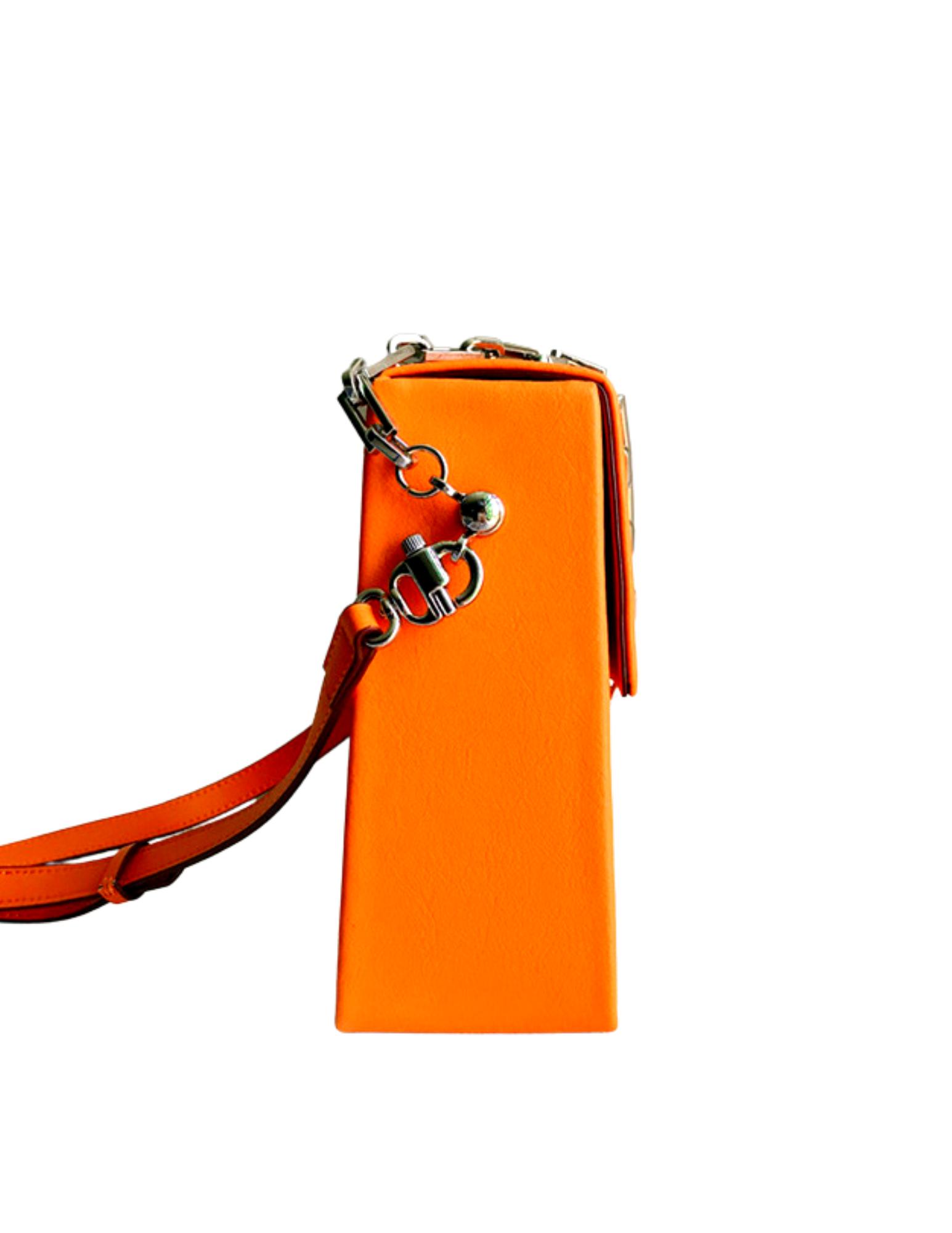 Orange Cream Silver Chain Crossbody Product Image