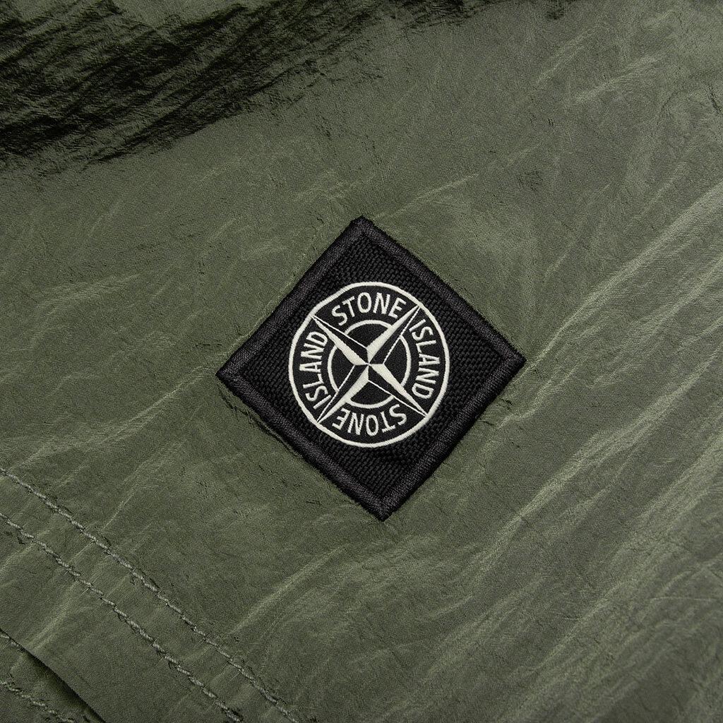 Nylon Metal Shorts - Sage Male Product Image