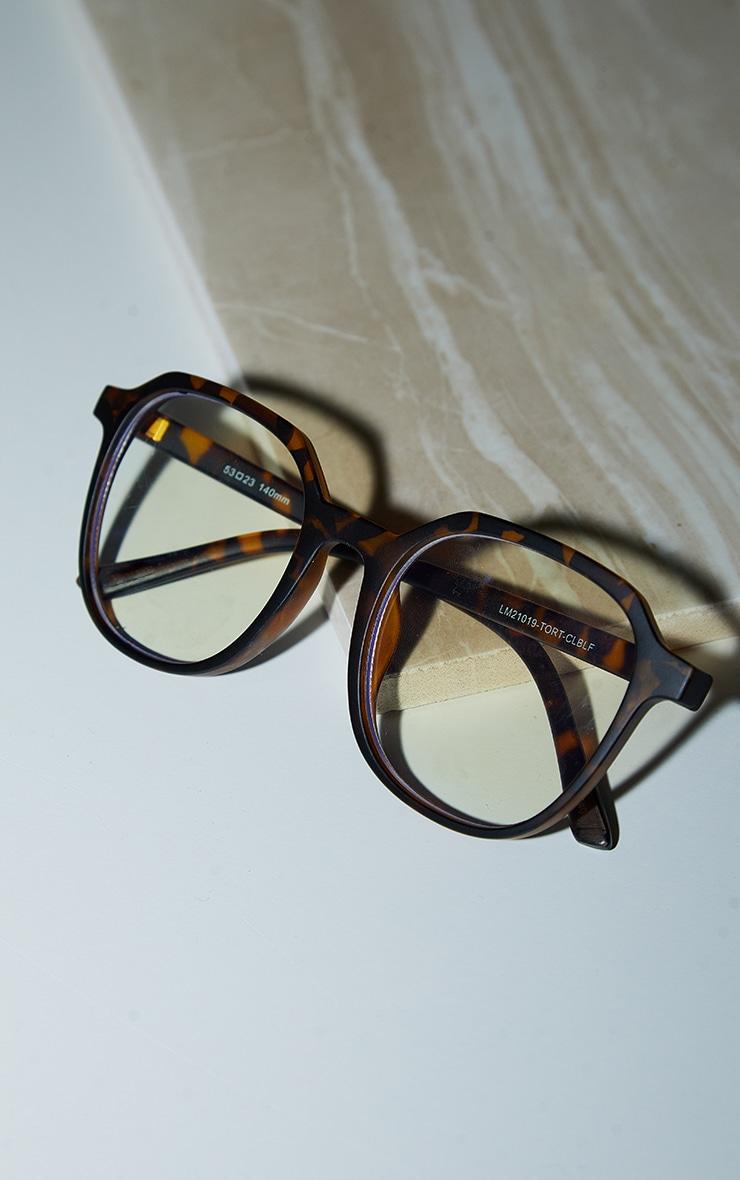 Brown Tortoiseshell Square Frame Blue Light Readers Product Image