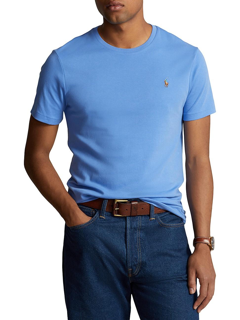 Mens Cotton Pony Crewneck T-Shirt Product Image