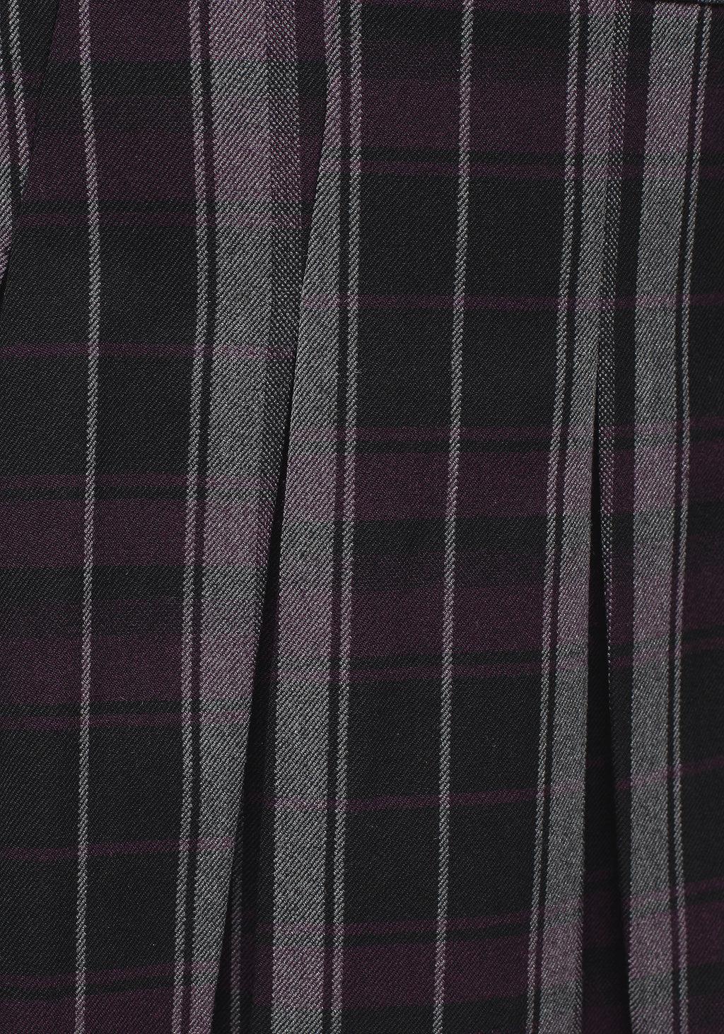 Gambit Check Pleated Mini Skirt Product Image
