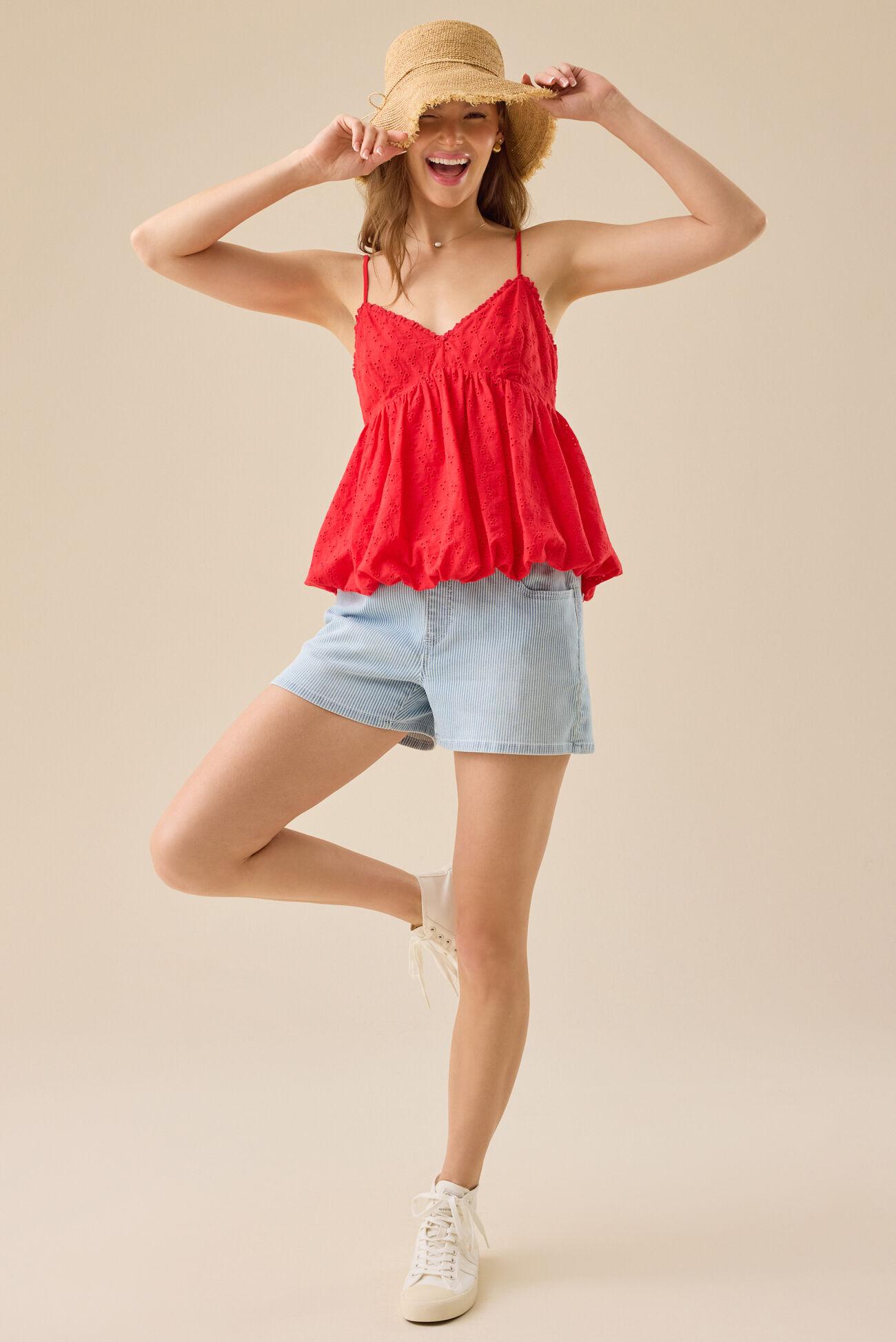 Uma Eyelet Bubble Tank Product Image