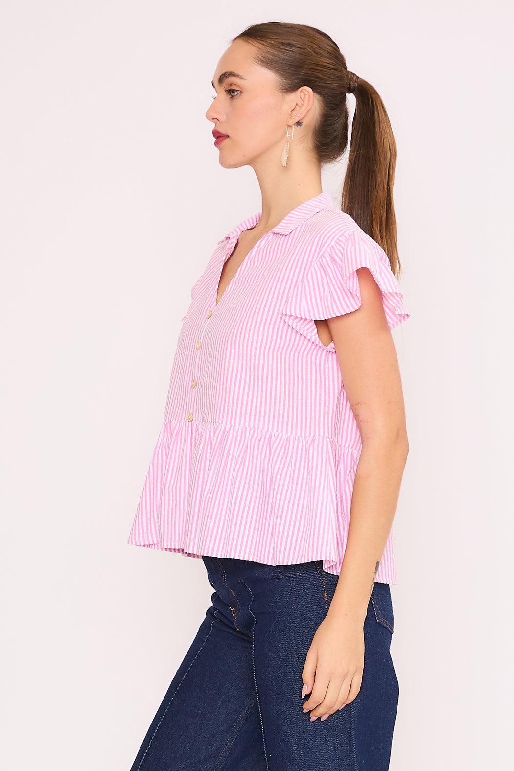 Pink Stripe Katerina Top Product Image