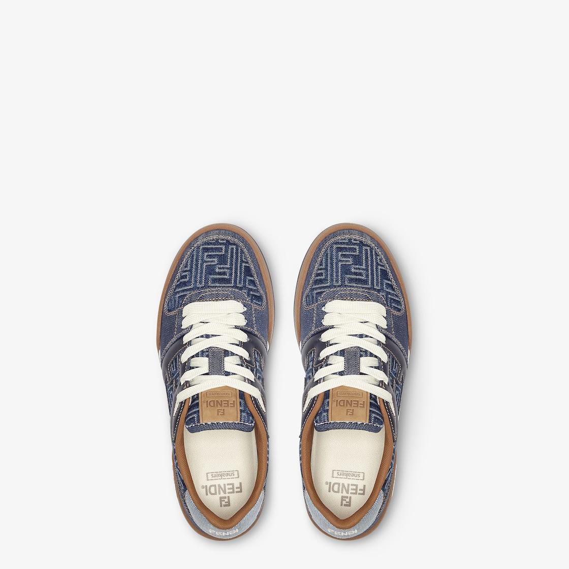 Fendi Match SneakersBlue FF Jacquard low-tops Product Image