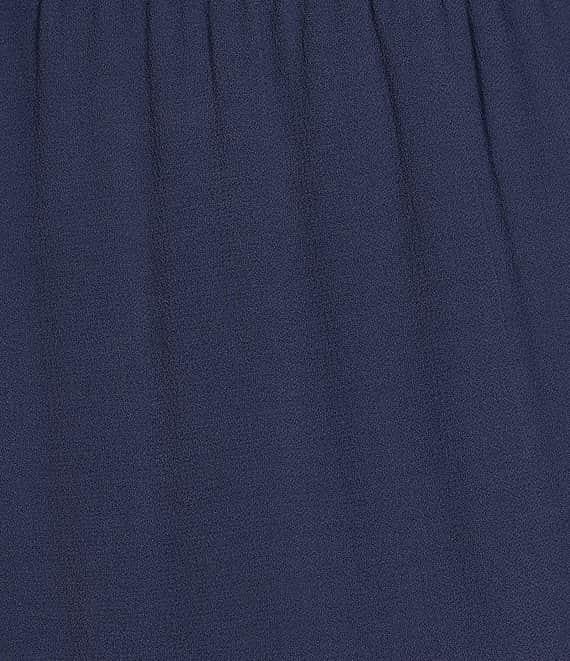 Eileen Fisher Petite Size Silk Georgette Crepe Wide-Leg Pull-On Ankle Pants Product Image