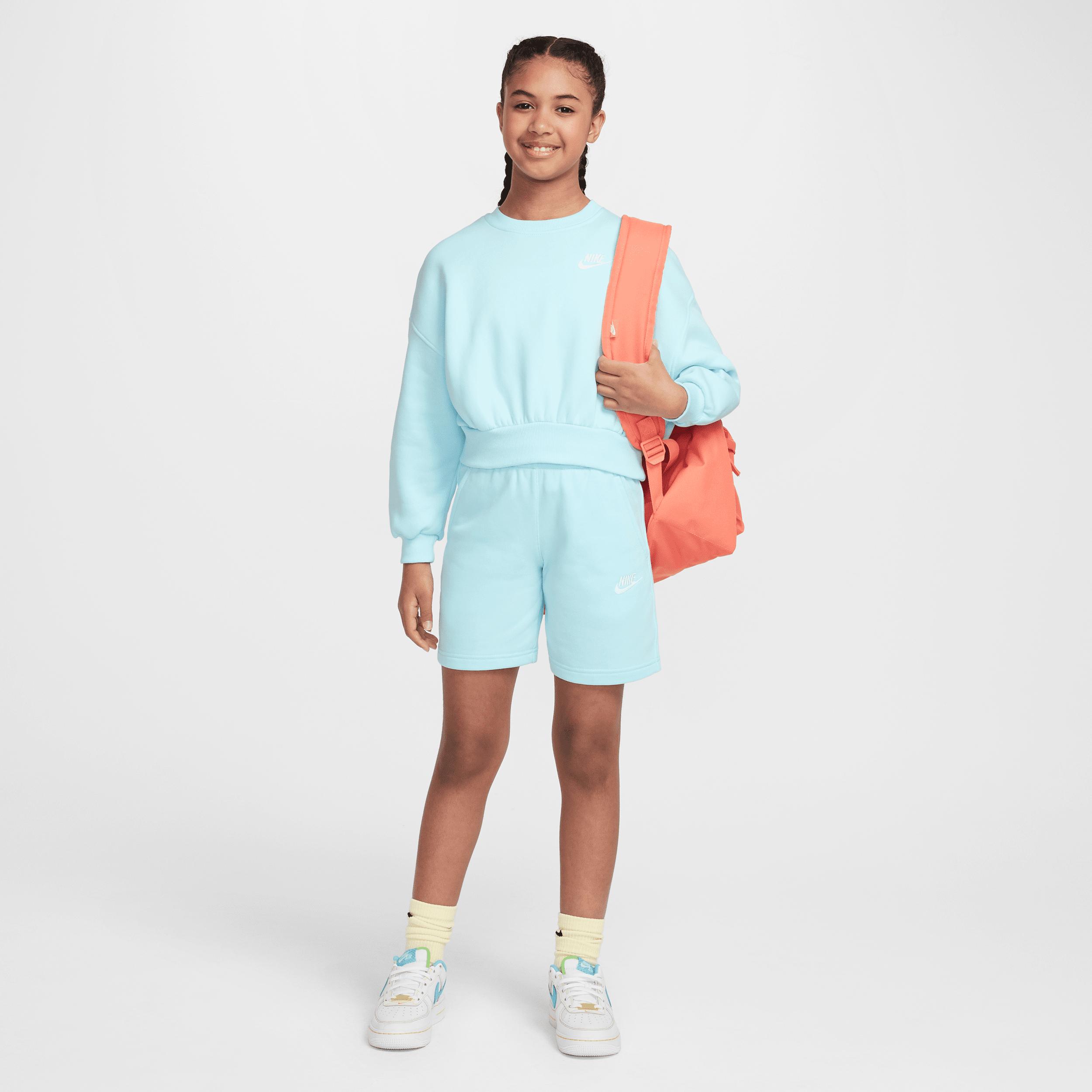 Unisex Nike Sportswear Club Fleece Girls' Boxy Crew-Neck Sweatshirt Product Image