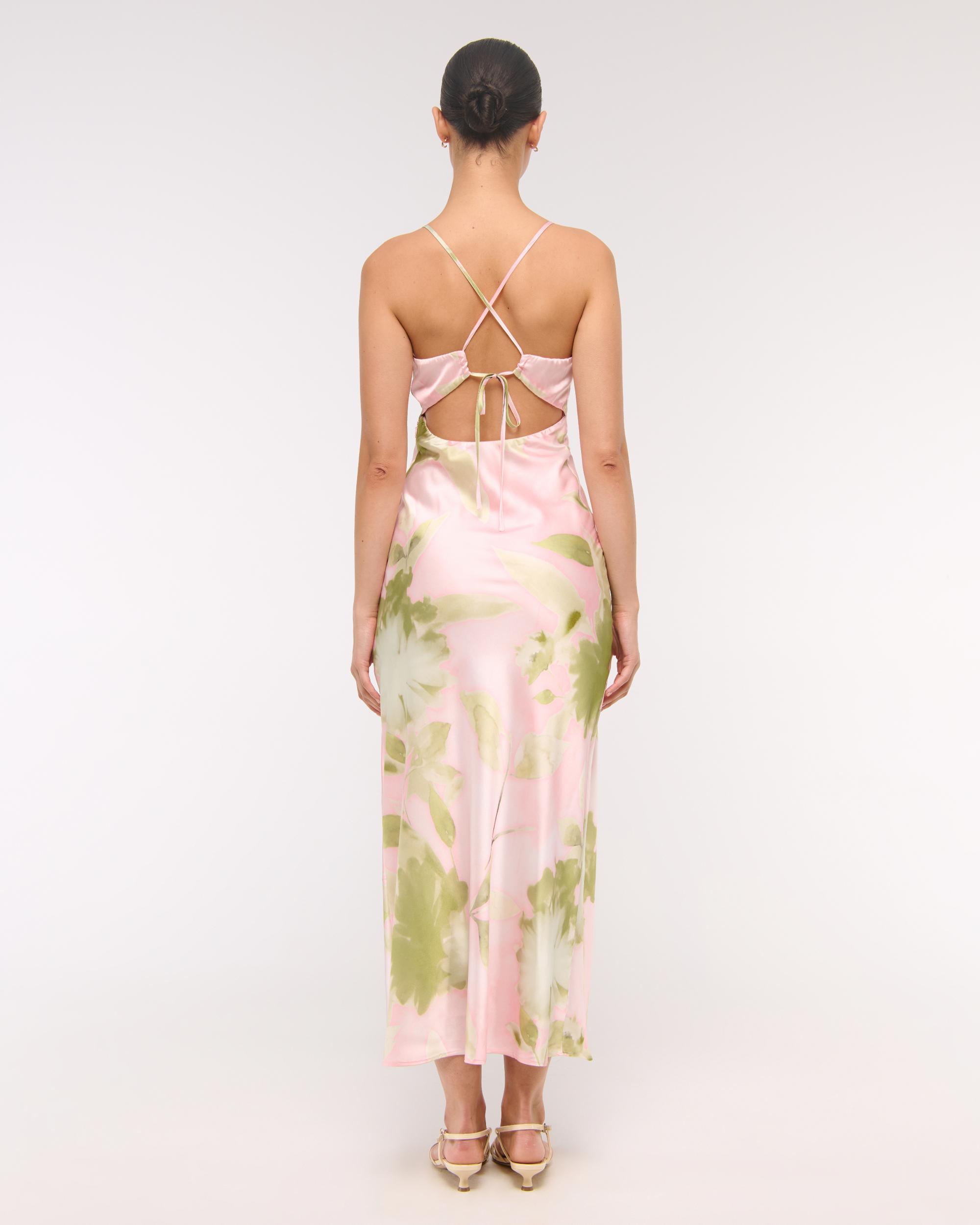 The A&F Julia Slip Tie-Back Maxi Dress Product Image