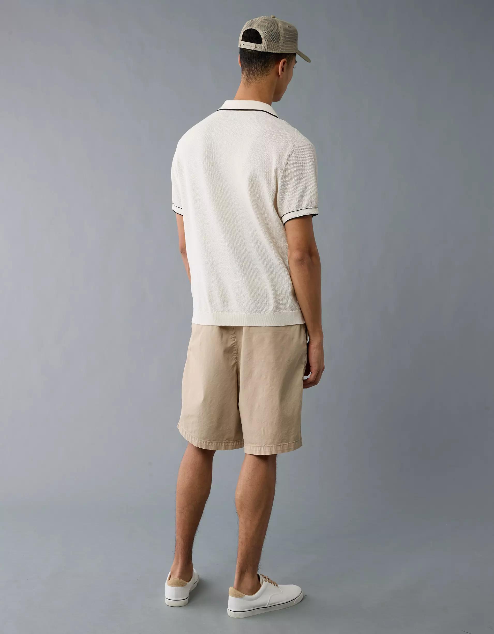 AE Weekend Tipped Sweater Polo Shirt Product Image