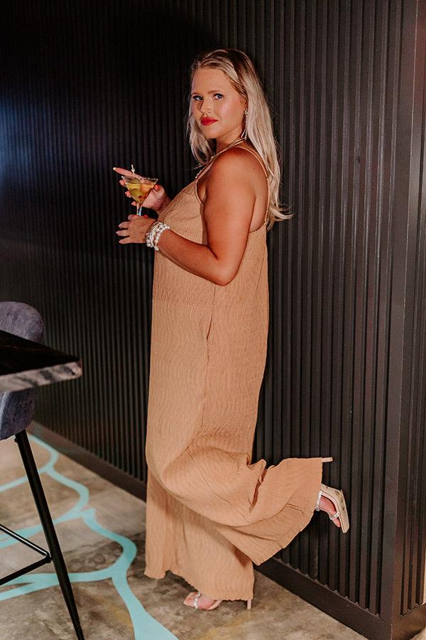 Fiercely Loved Jumpsuit In Camel Curves Product Image