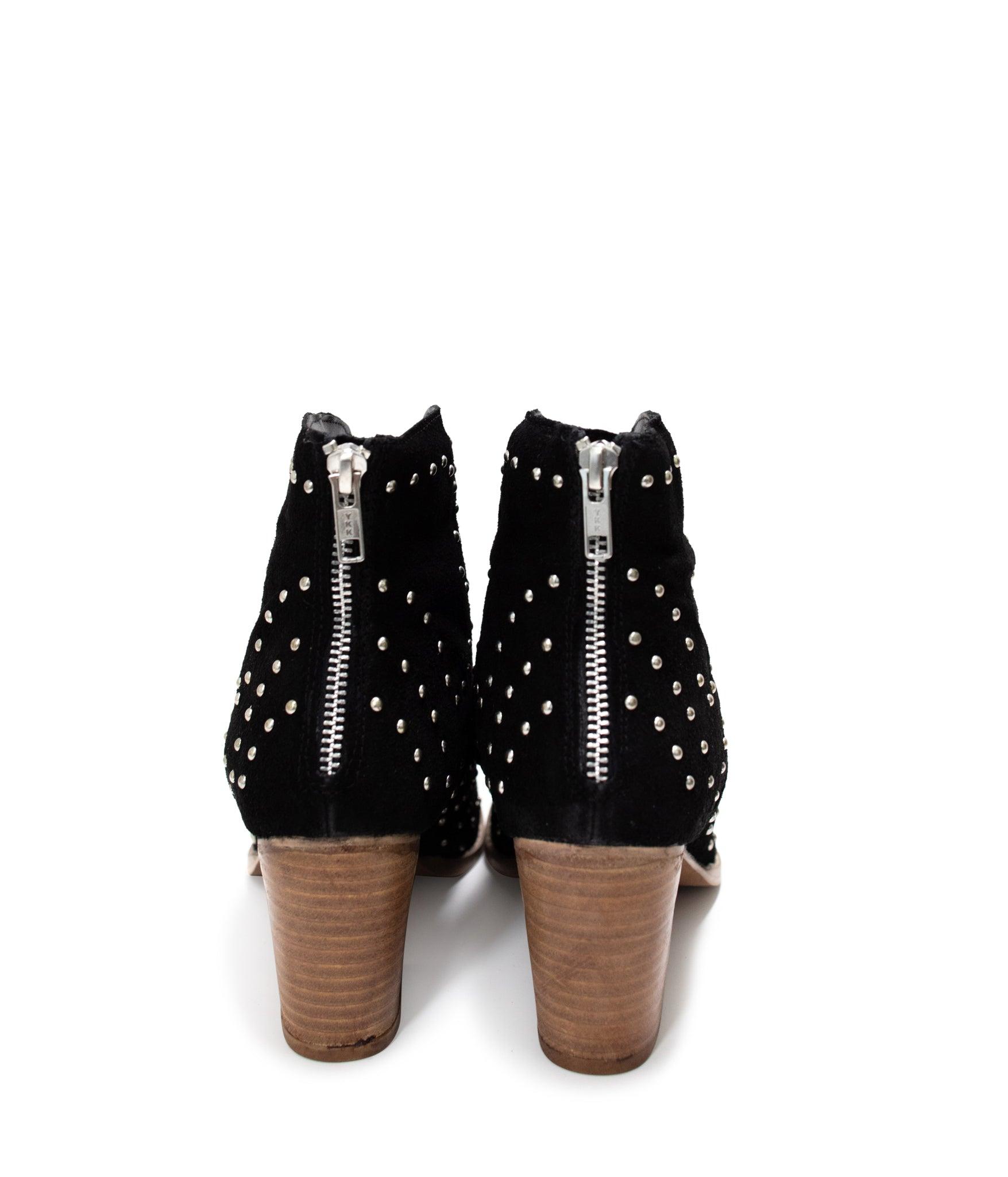 Twilight Studded Heeled Ankle Boot in Denim (Online Exclusive) Product Image