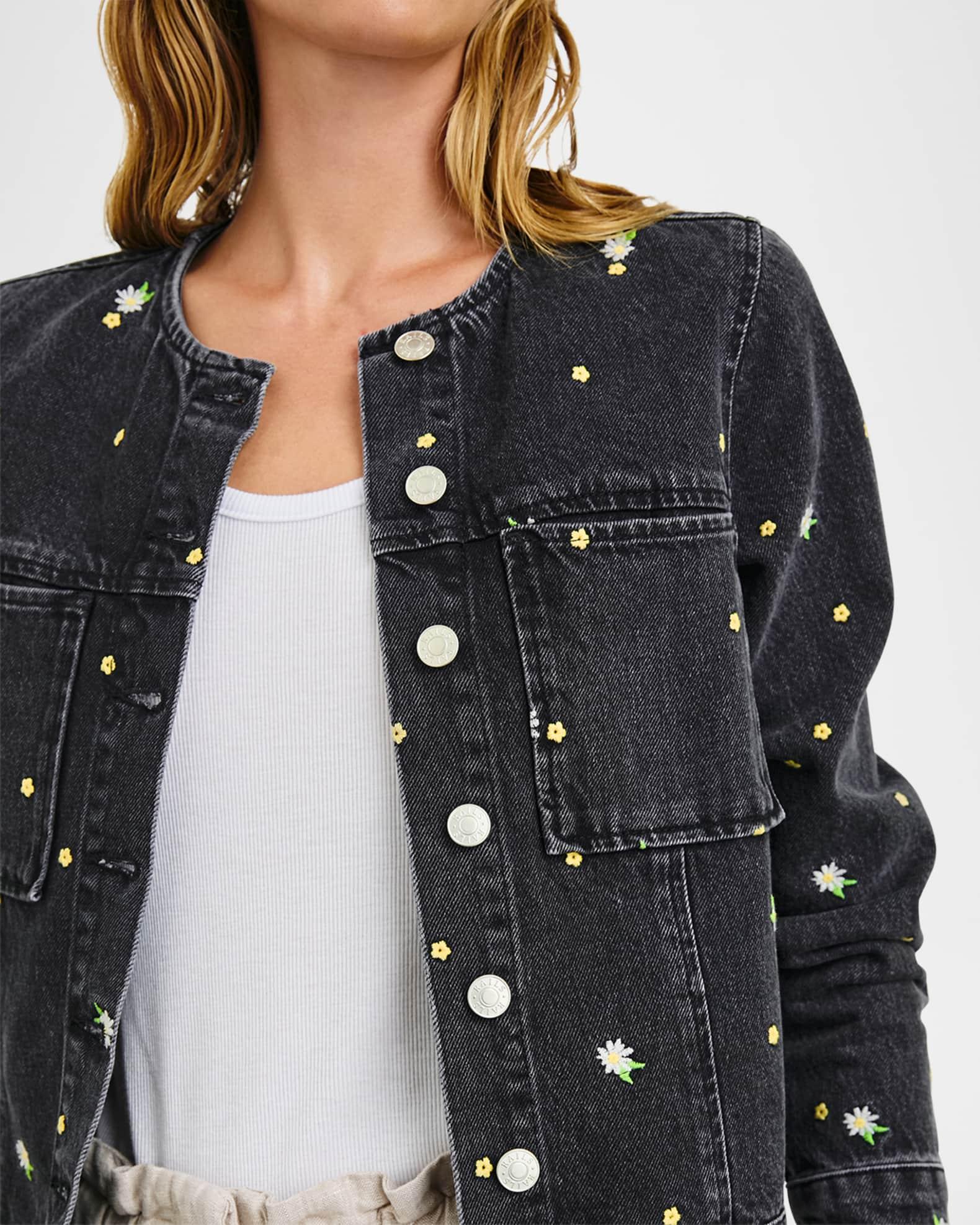 Lido Embroidered Denim Jacket Product Image