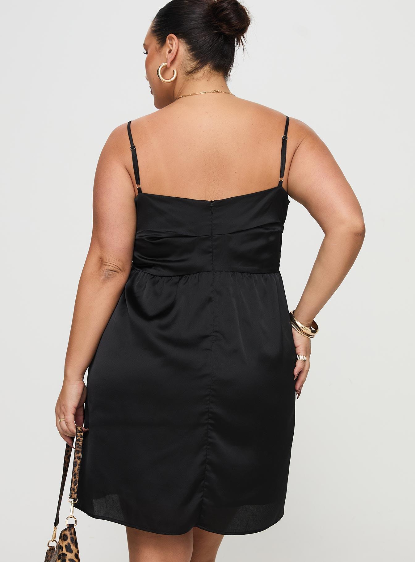 Ortega Mini Dress Black Curve Product Image