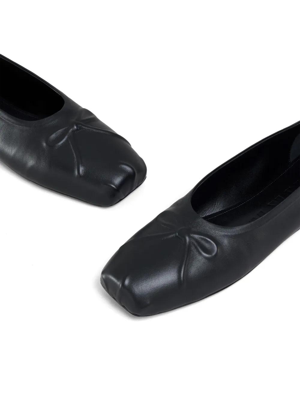 leather ballerina shoes Product Image