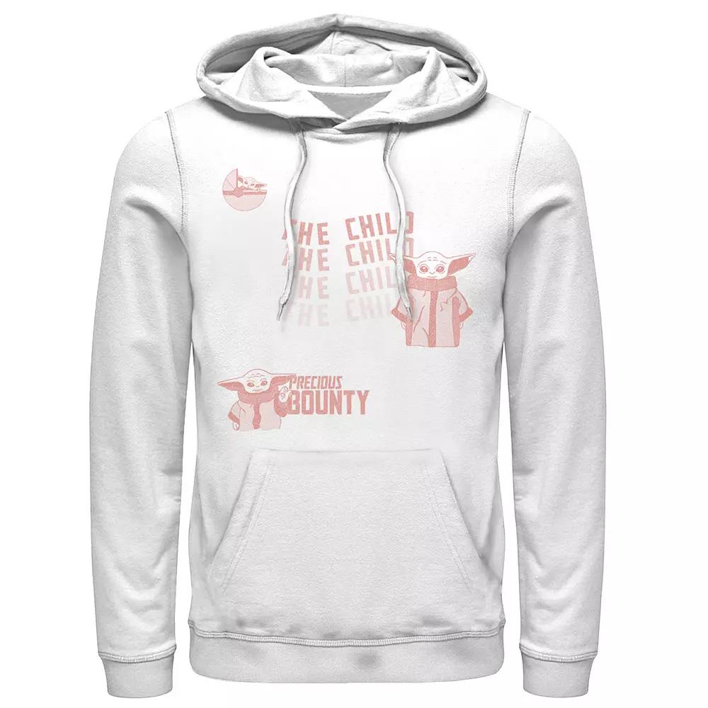 Men's Star Wars: The Mandalorian The Child Precious Bounty Text Hoodie,  Product Image